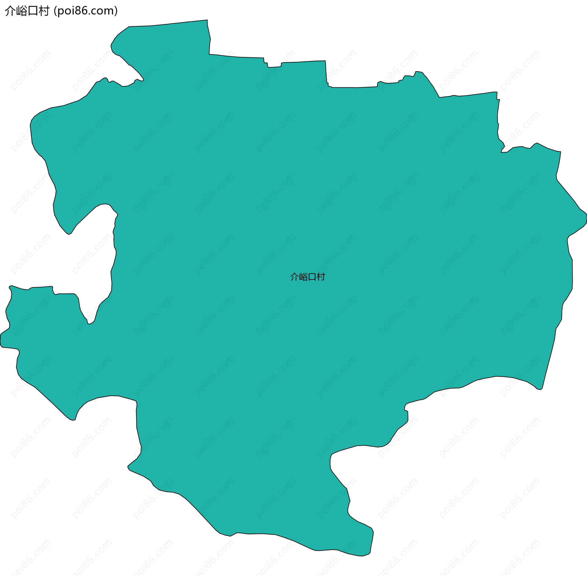 介峪口村边界地图