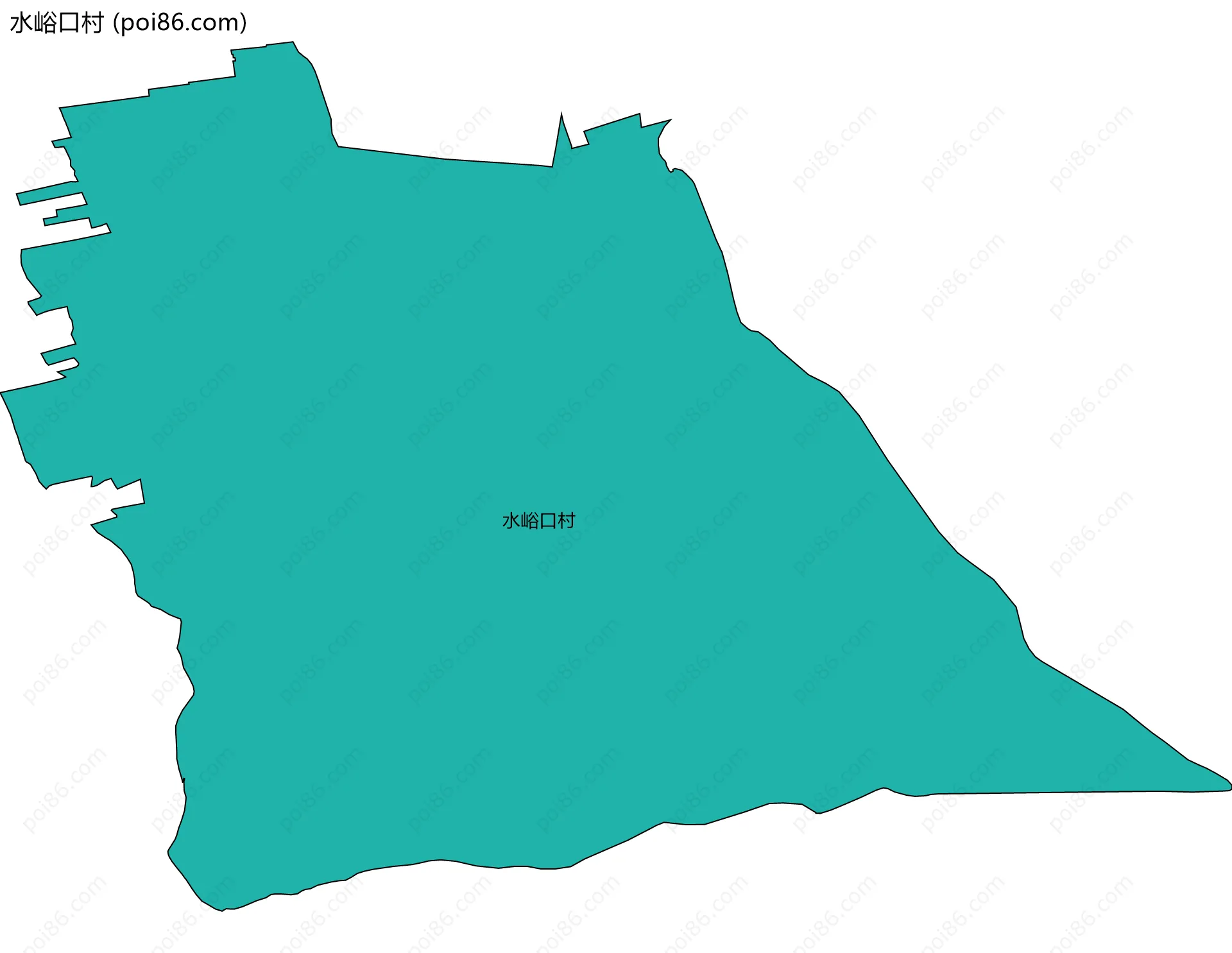 水峪口村边界地图