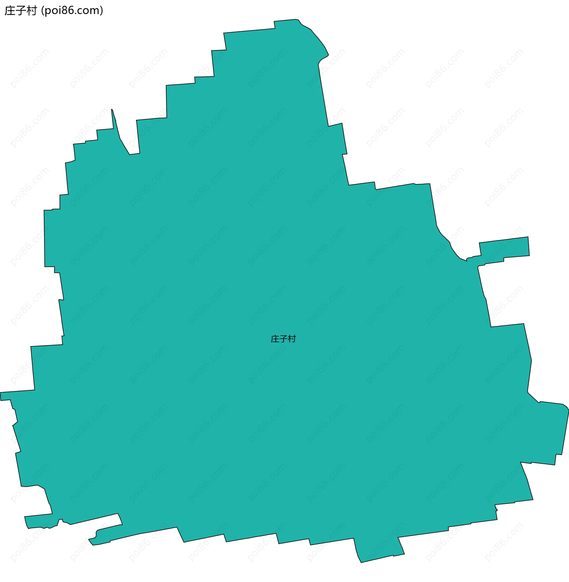 庄子村边界地图