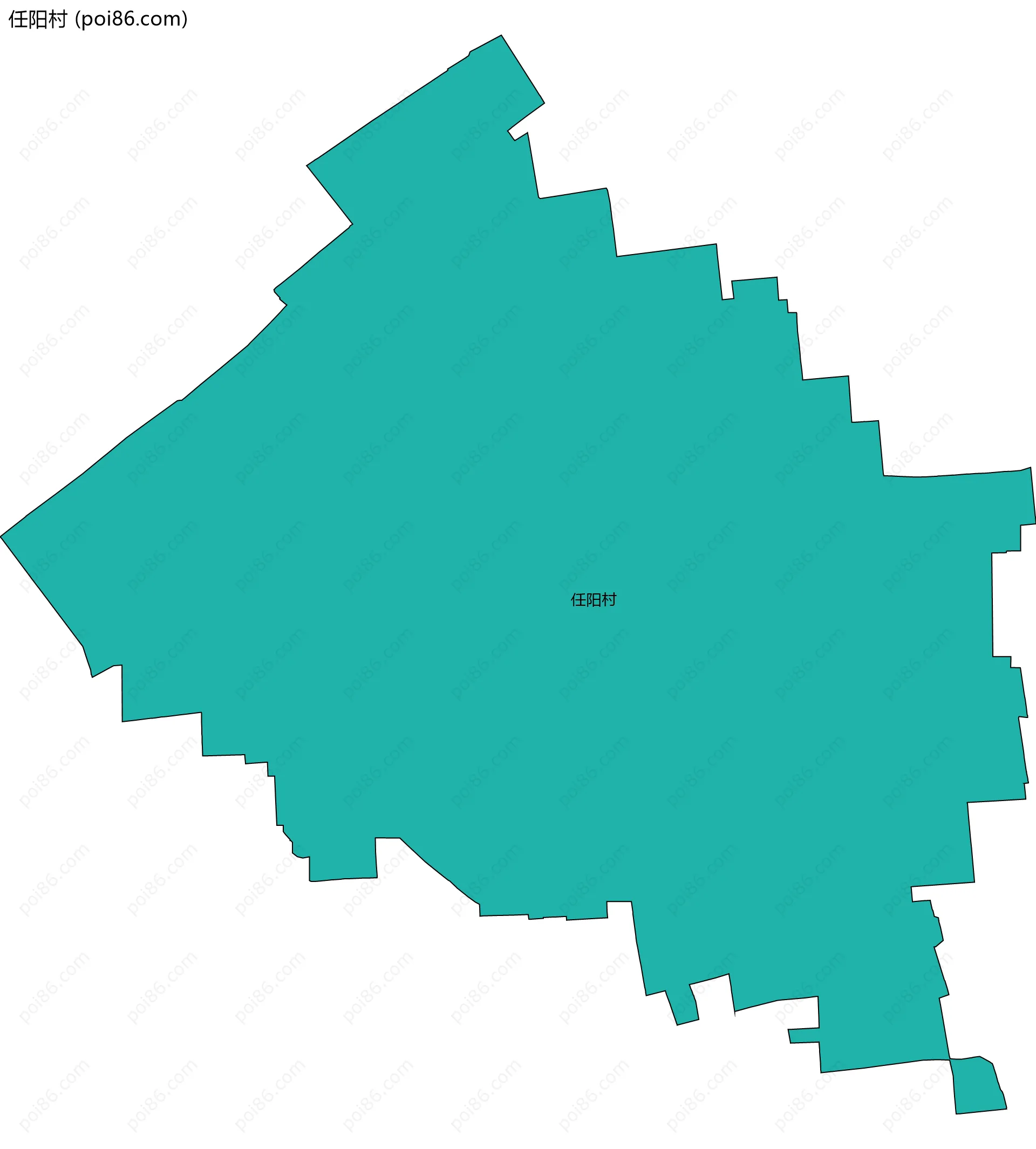 任阳村边界地图
