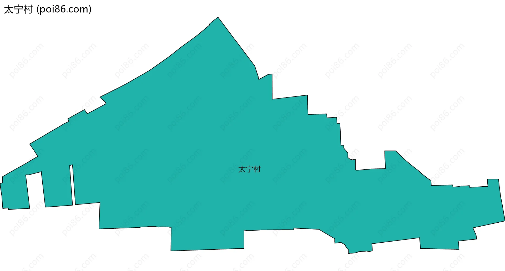 太宁村边界地图