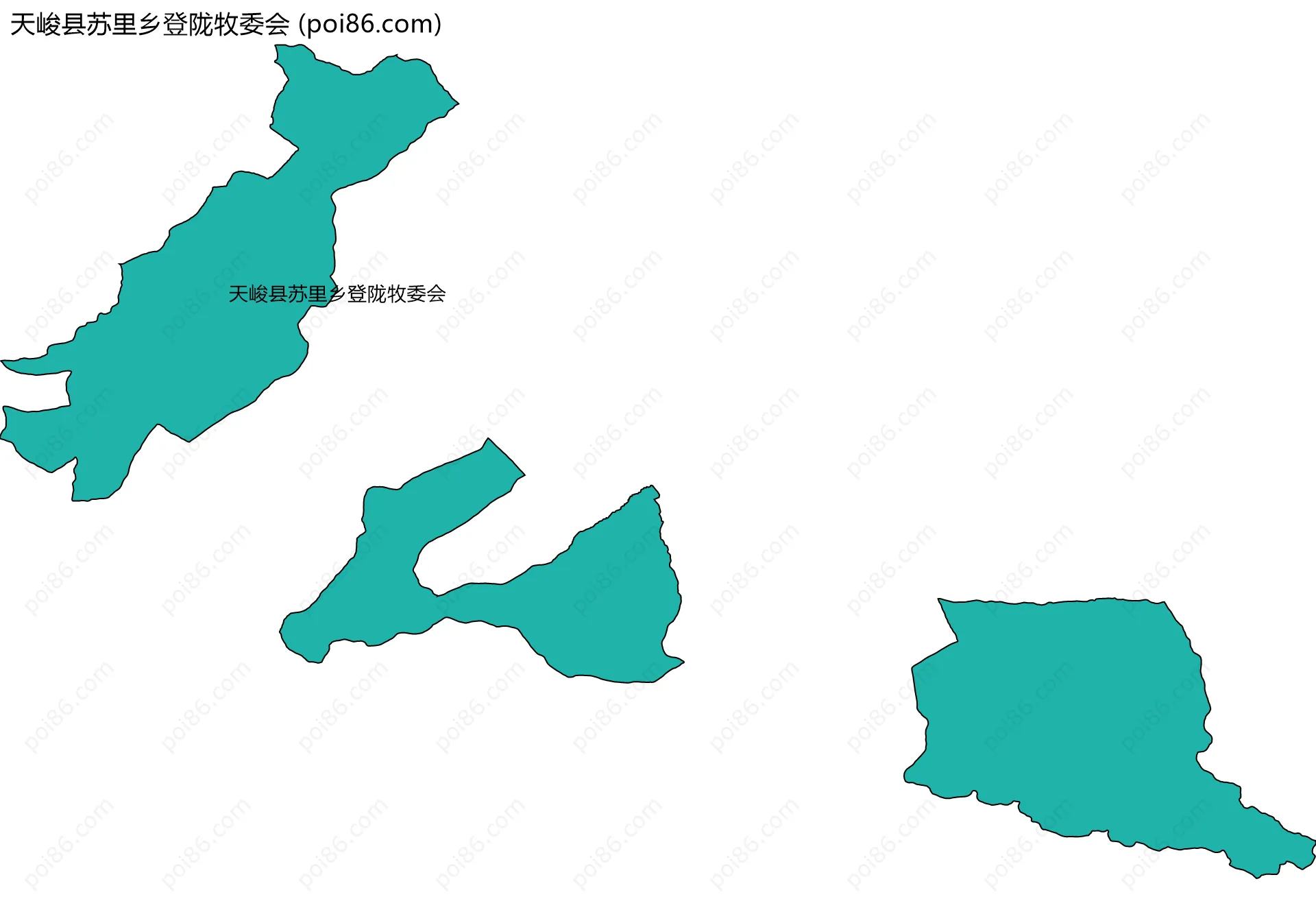 天峻县苏里乡登陇牧委会边界地图