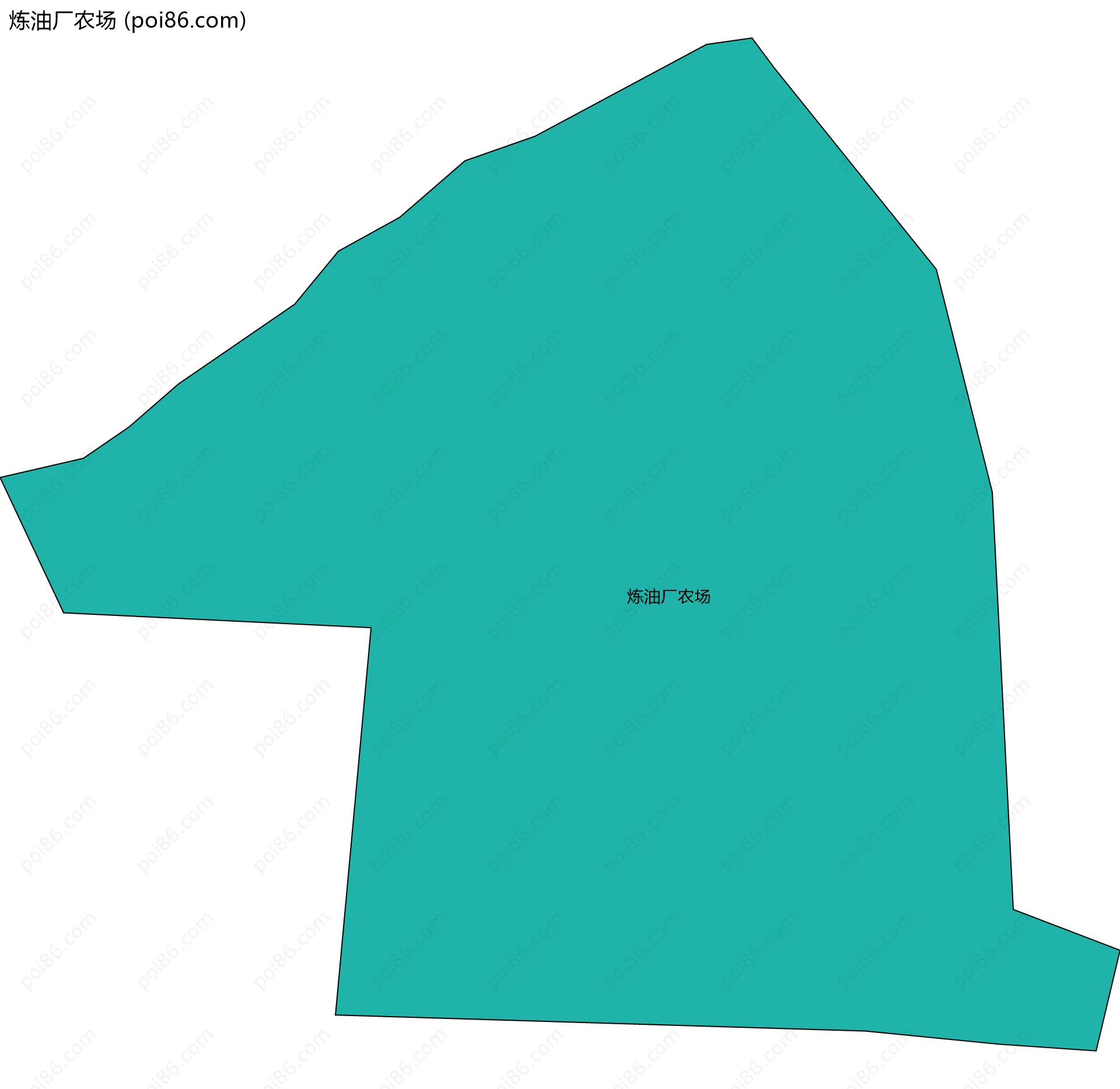 炼油厂农场边界地图