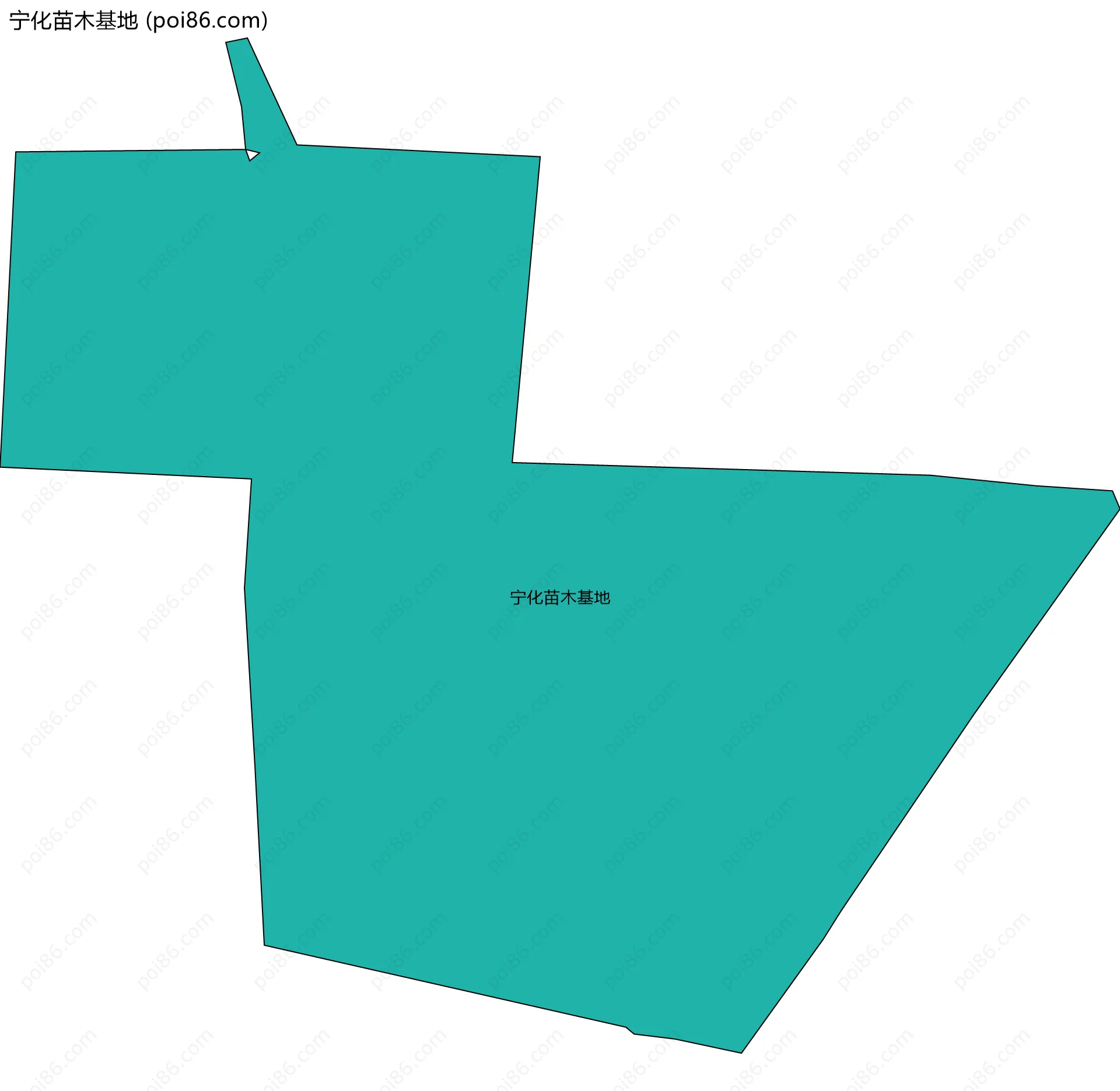 宁化苗木基地边界地图