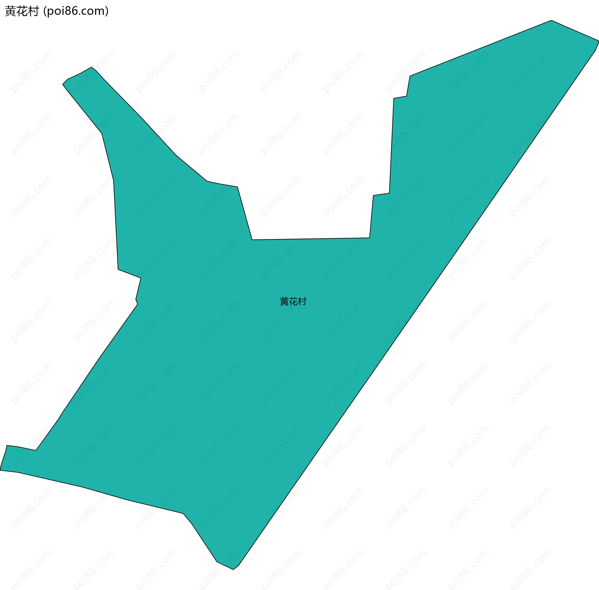 黄花村边界地图