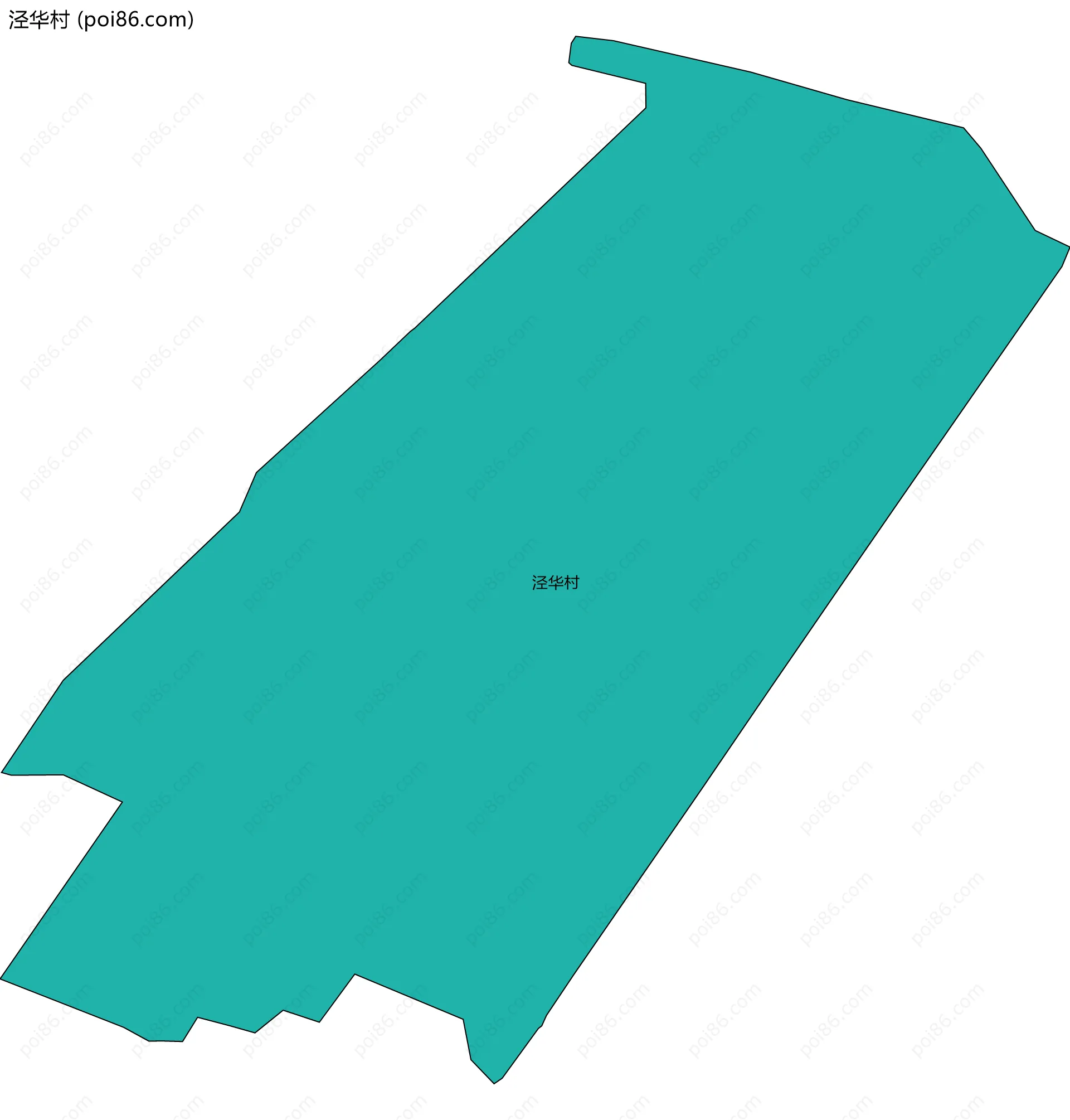 泾华村边界地图