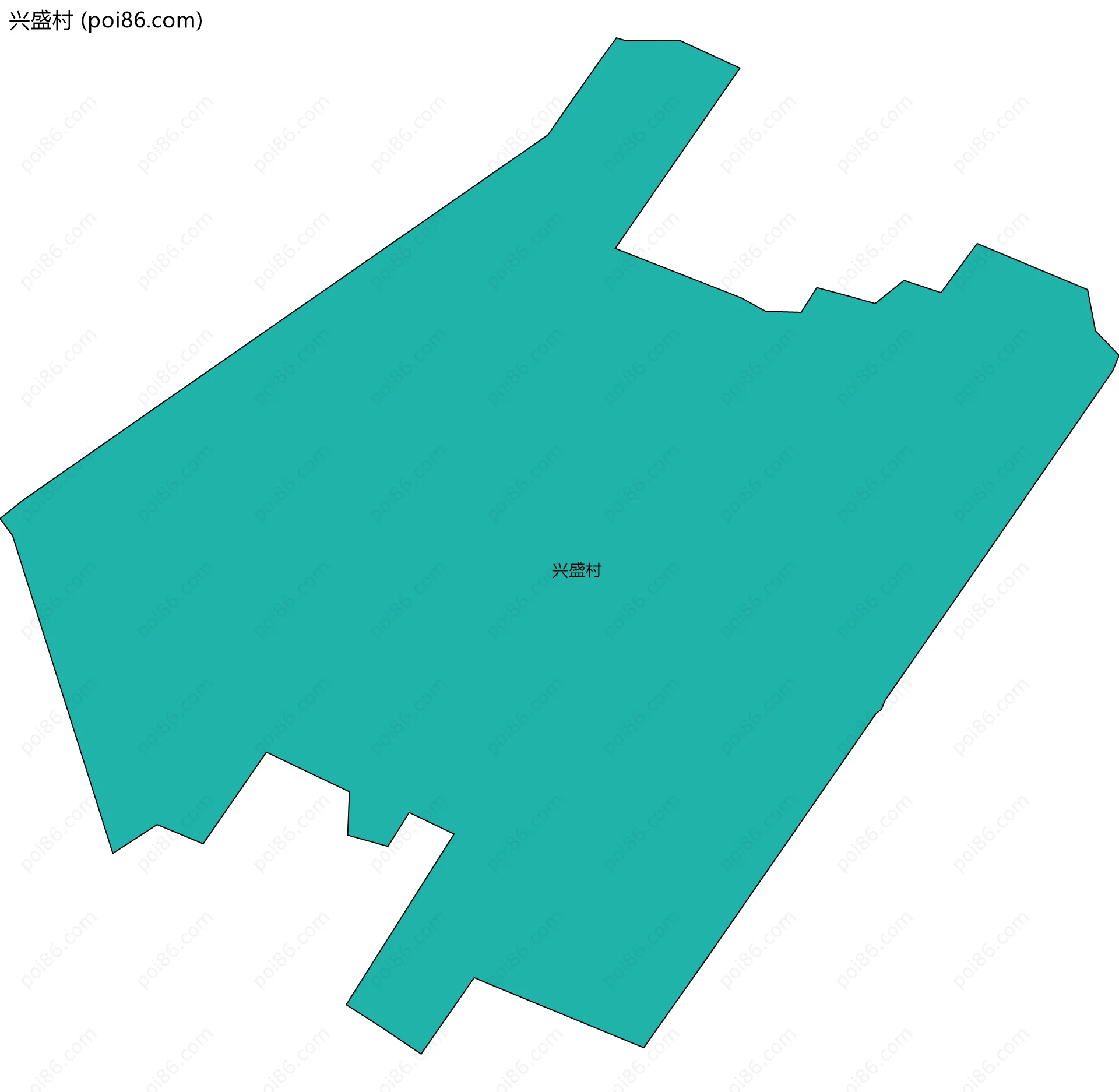 兴盛村边界地图