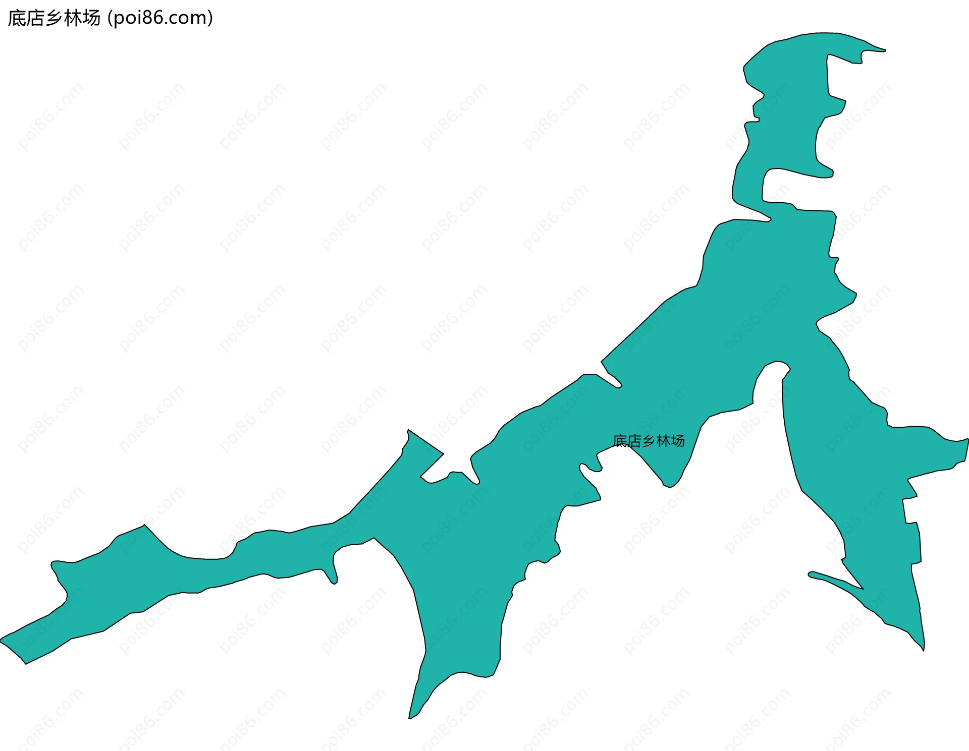 底店乡林场边界地图