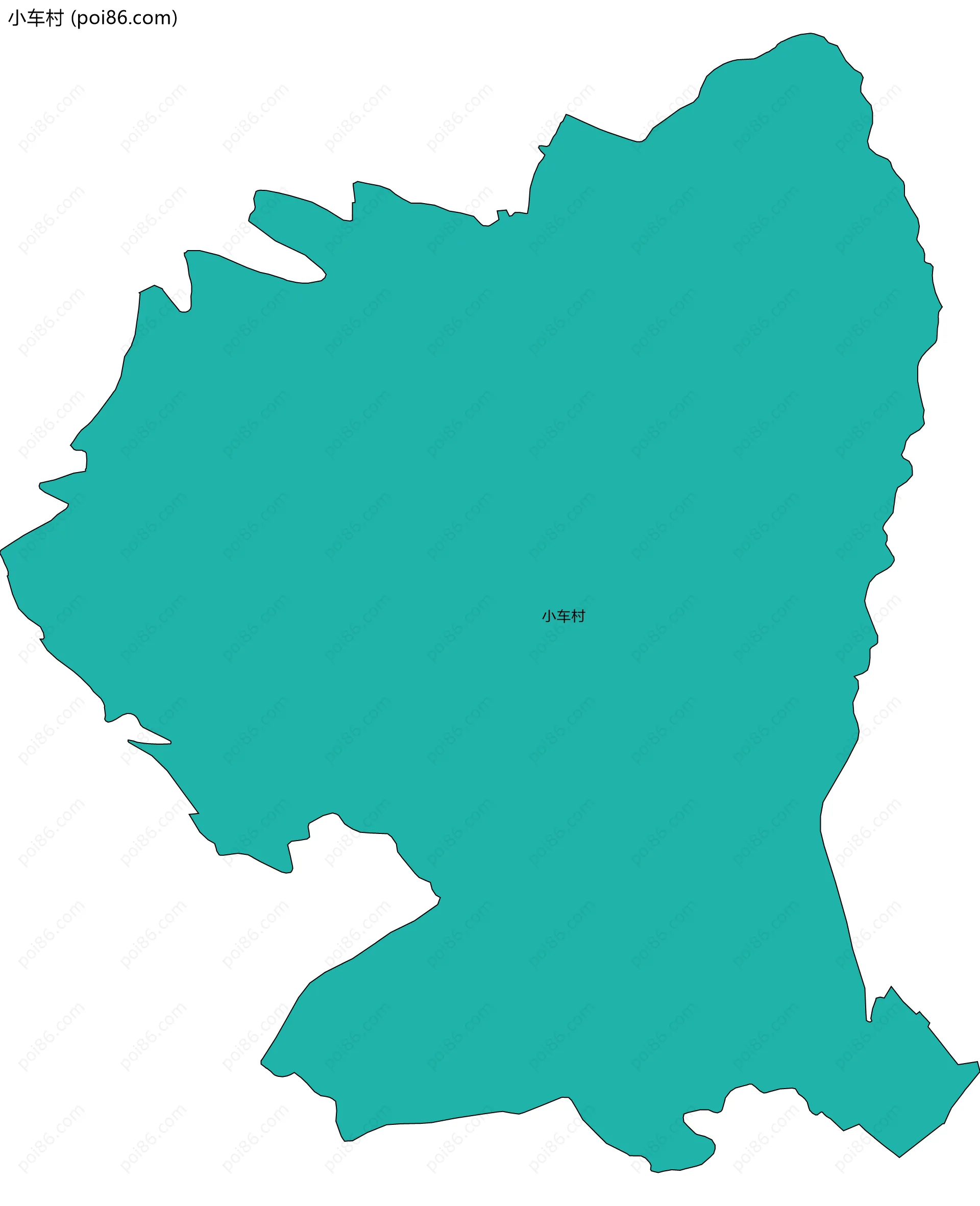 小车村边界地图