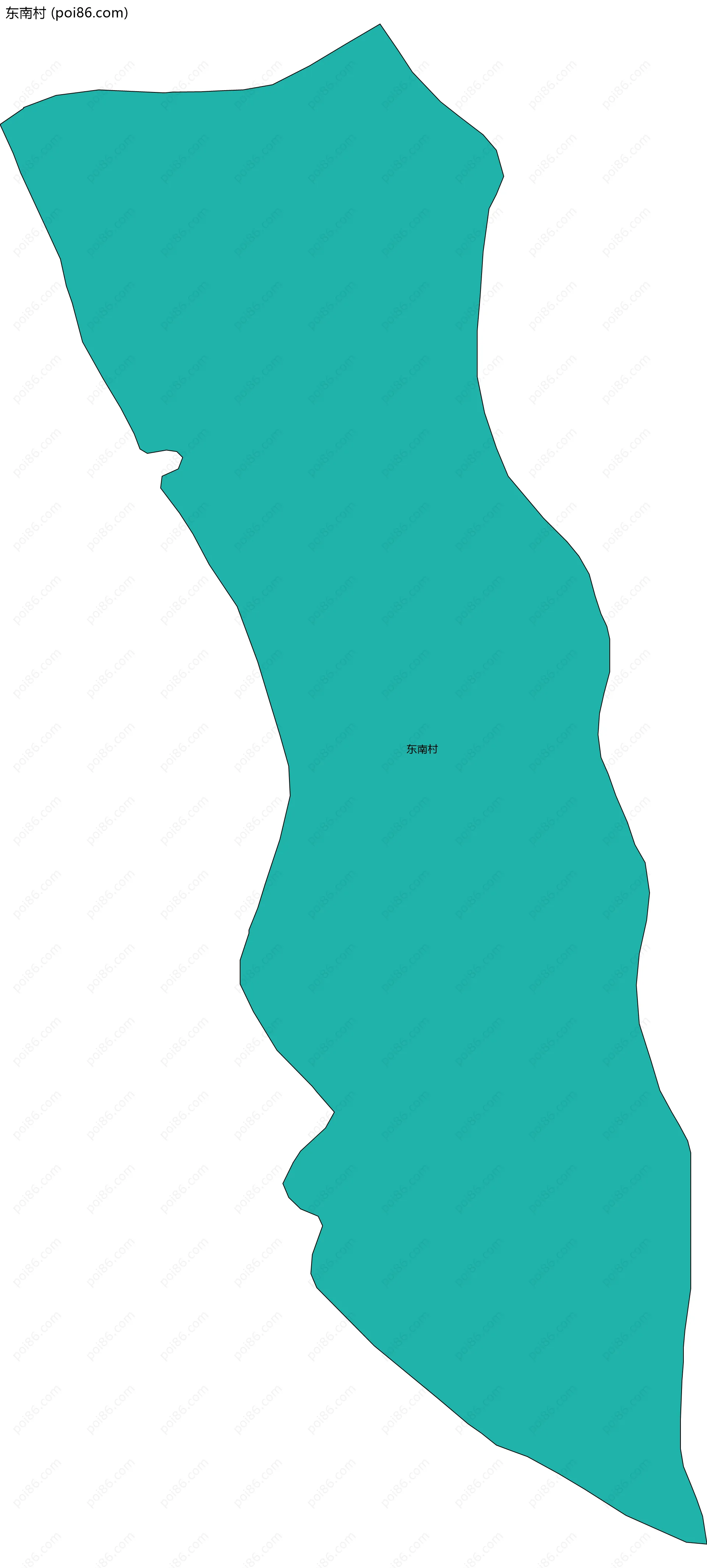 东南村边界地图