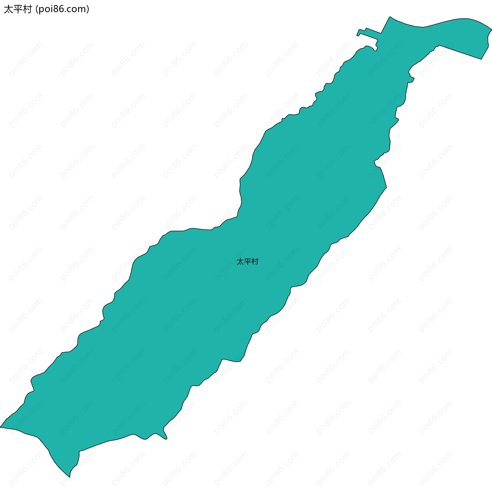 太平村边界地图