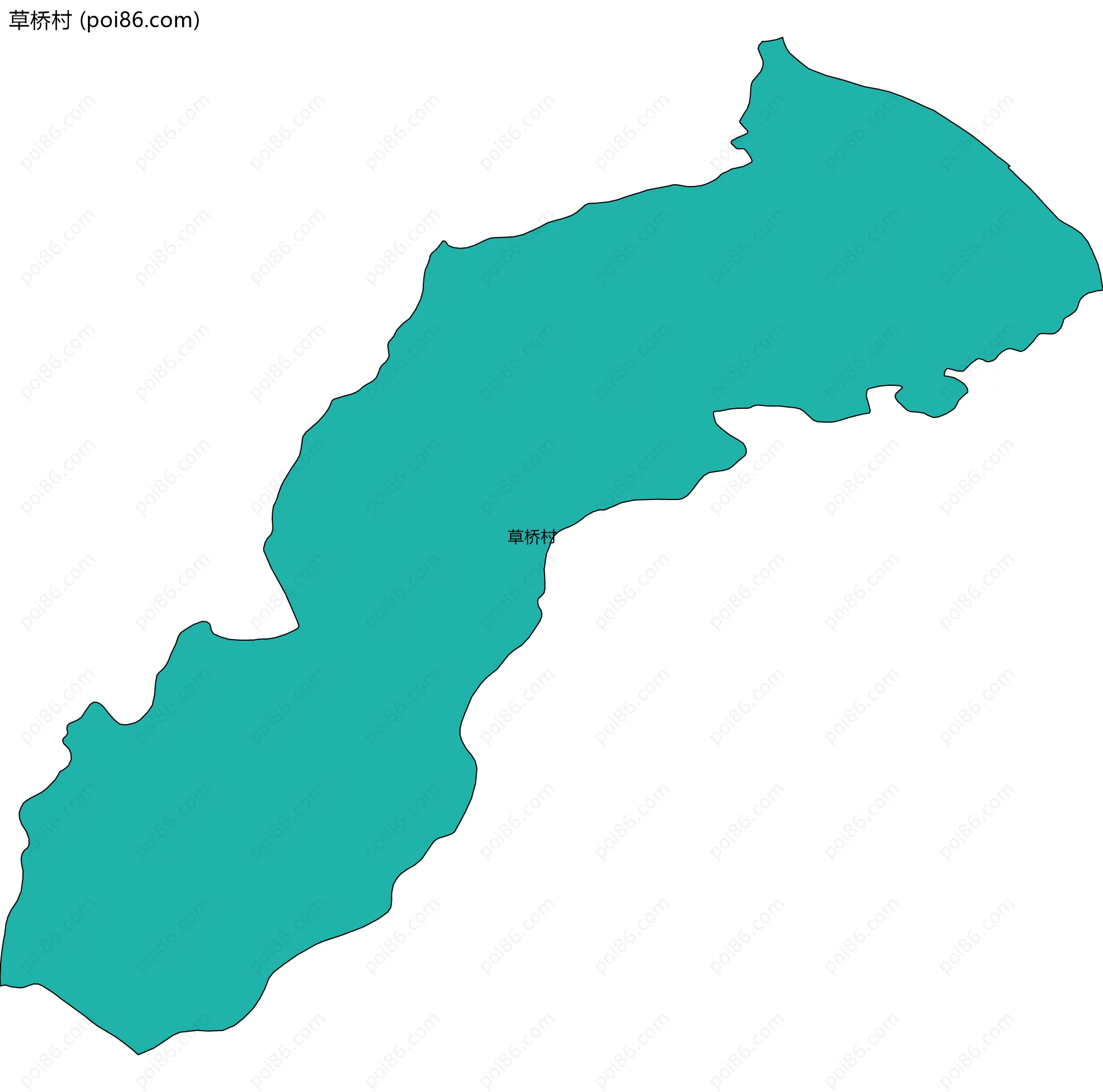 草桥村边界地图