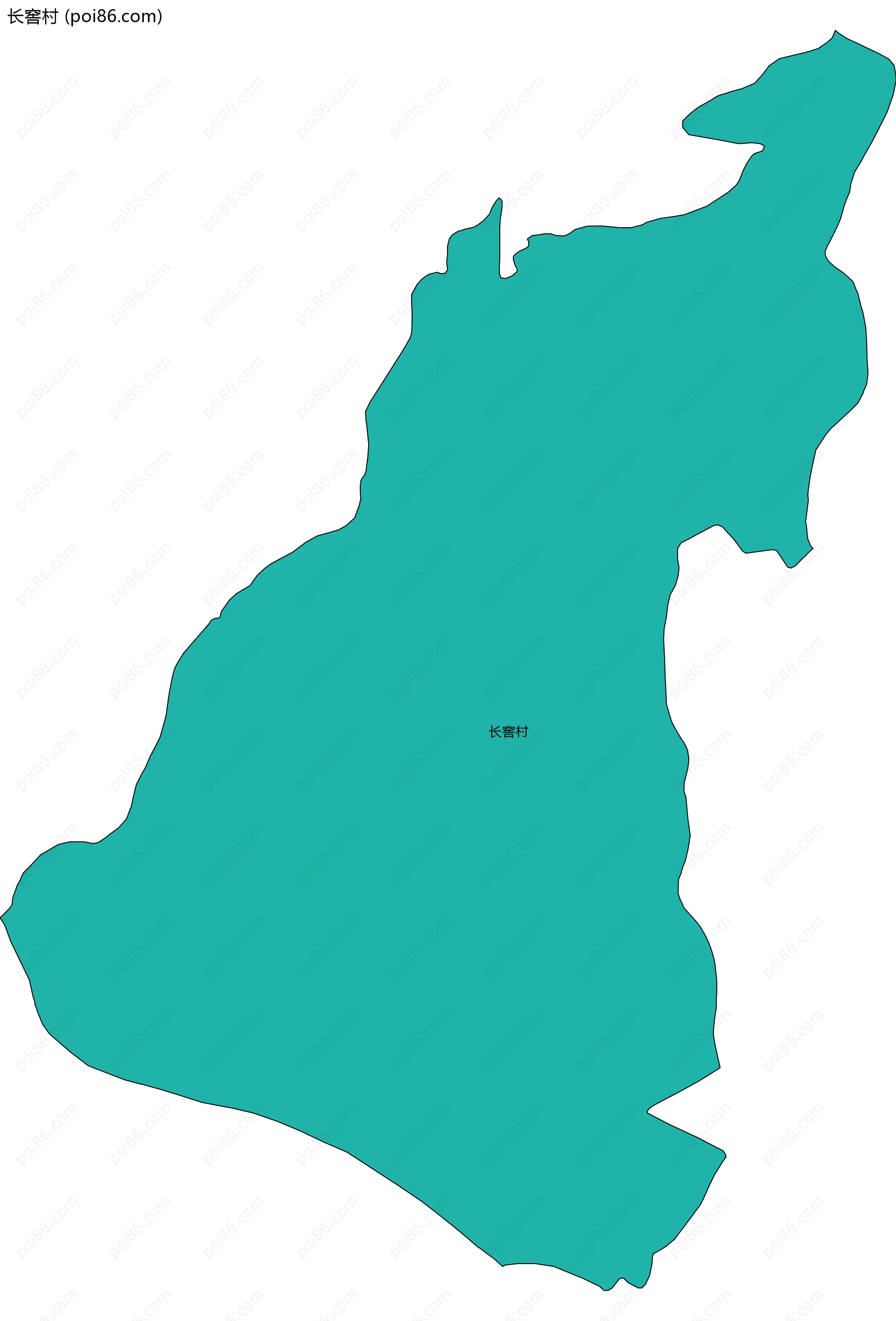 长窖村边界地图