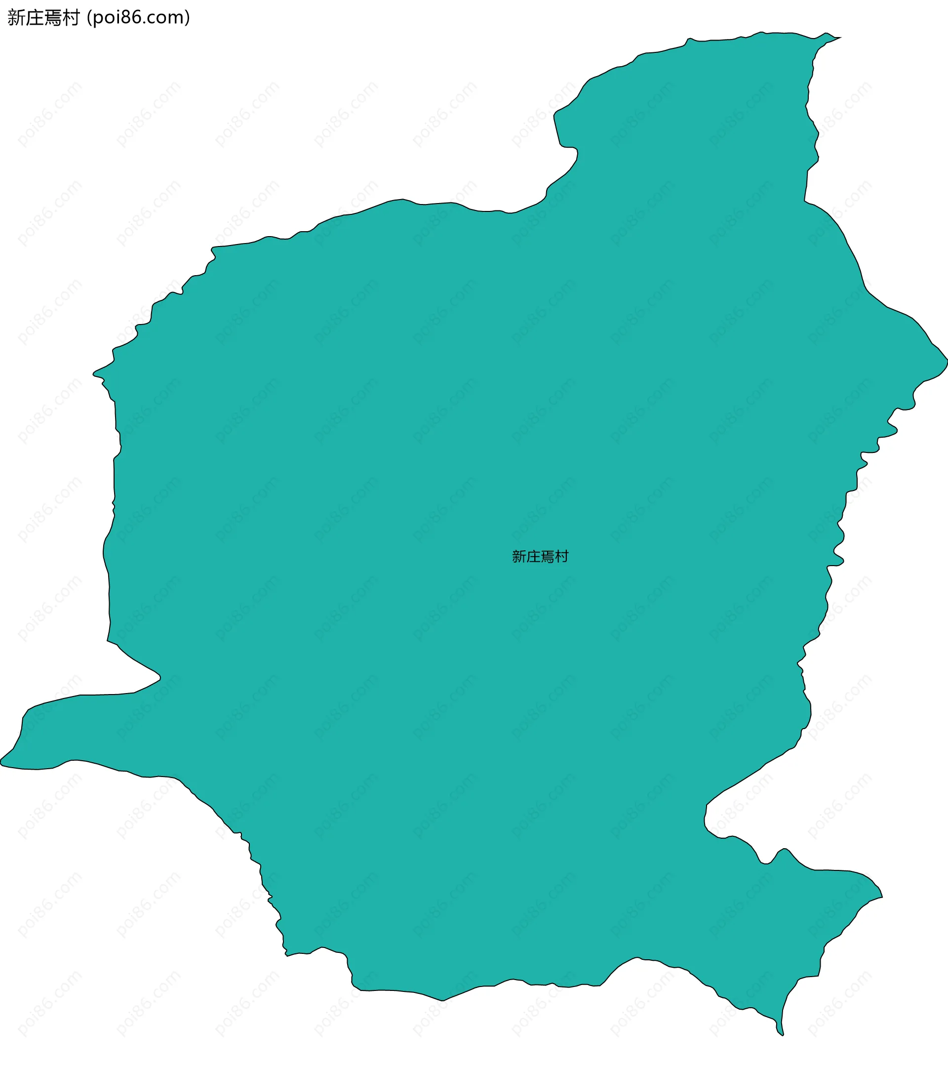 新庄焉村边界地图