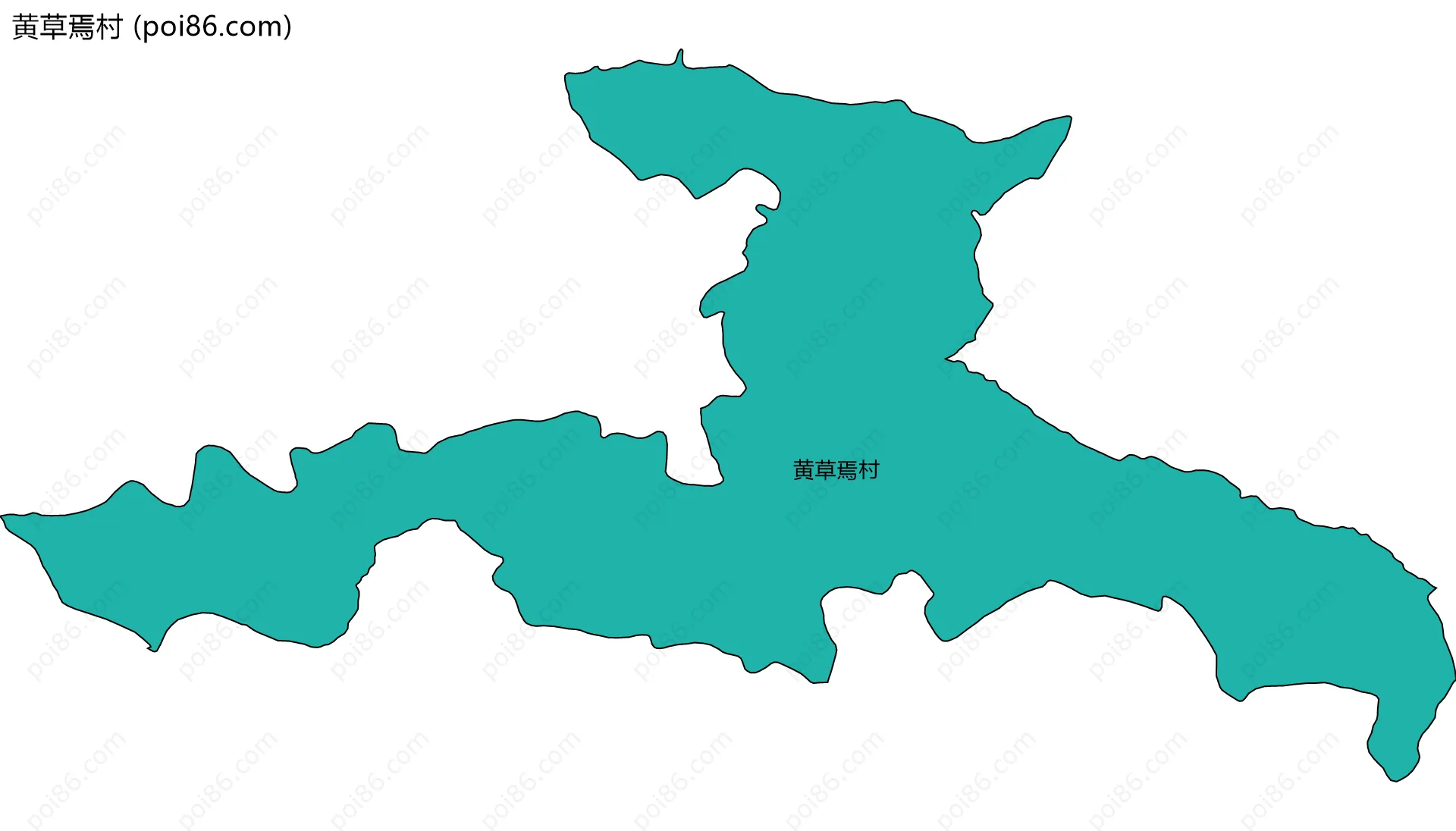 黄草焉村边界地图