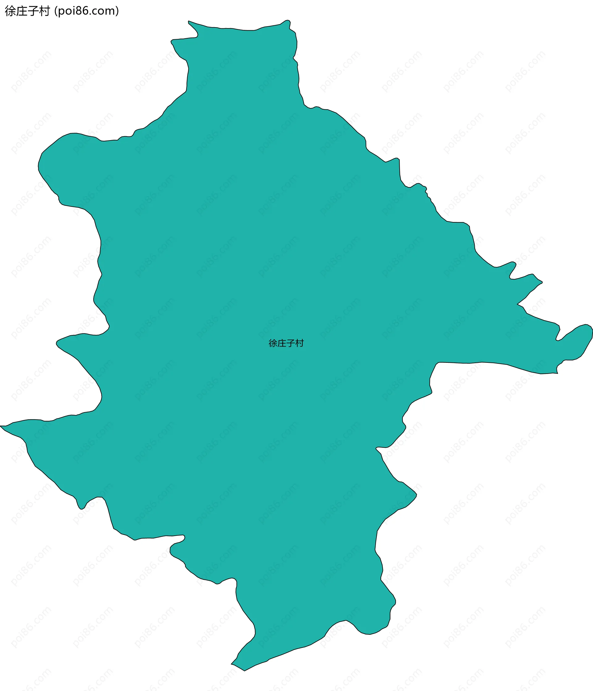 徐庄子村边界地图
