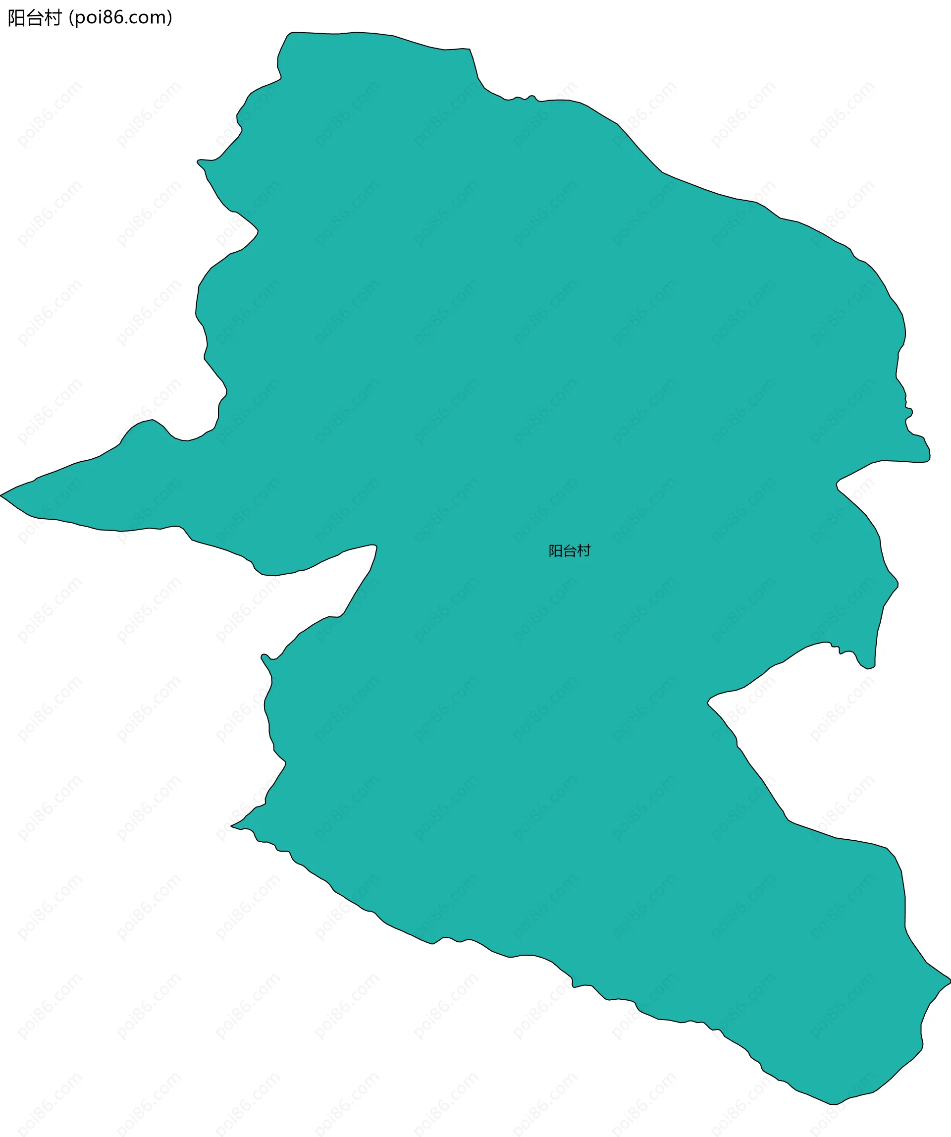 阳台村边界地图