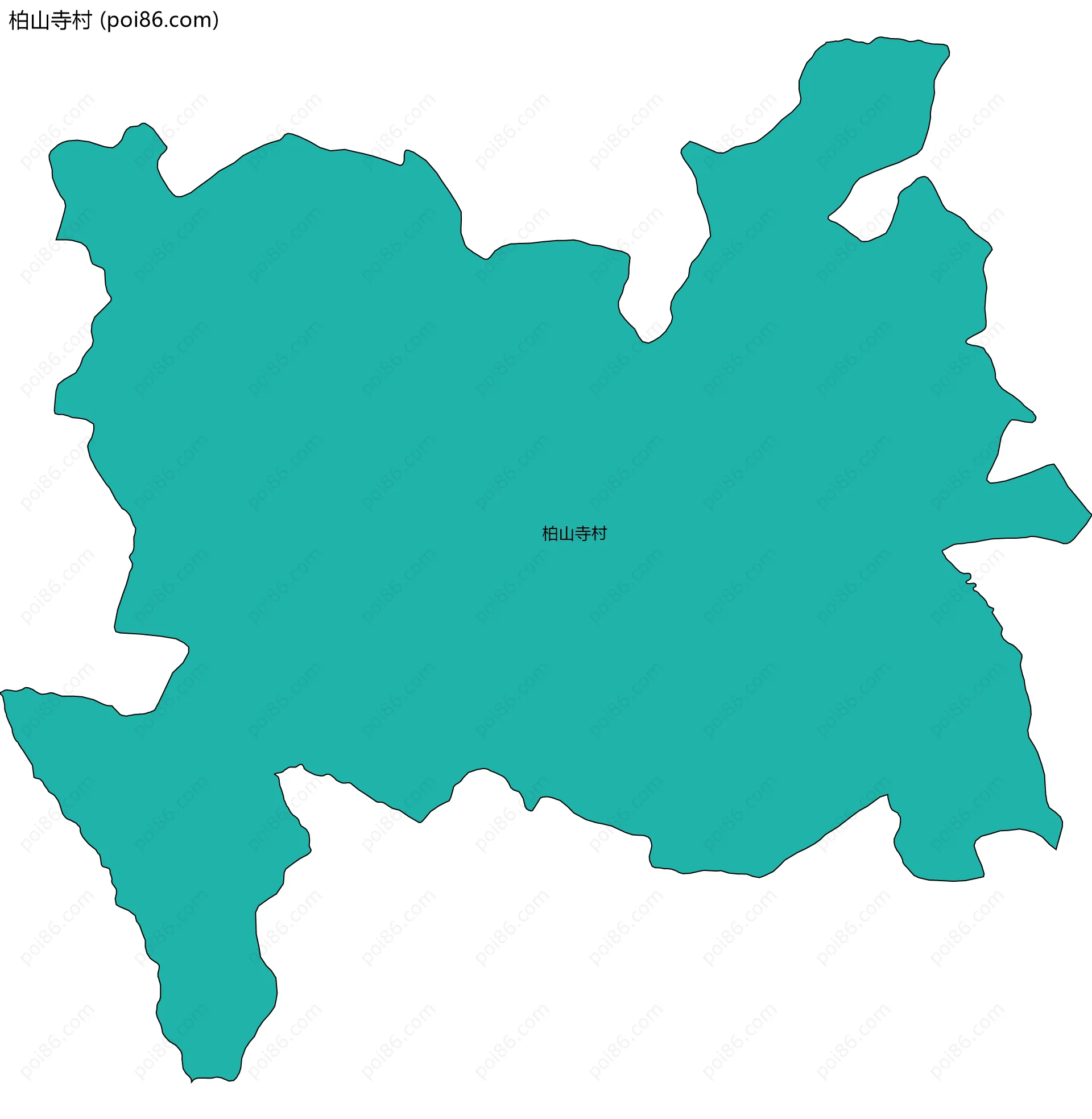 柏山寺村边界地图