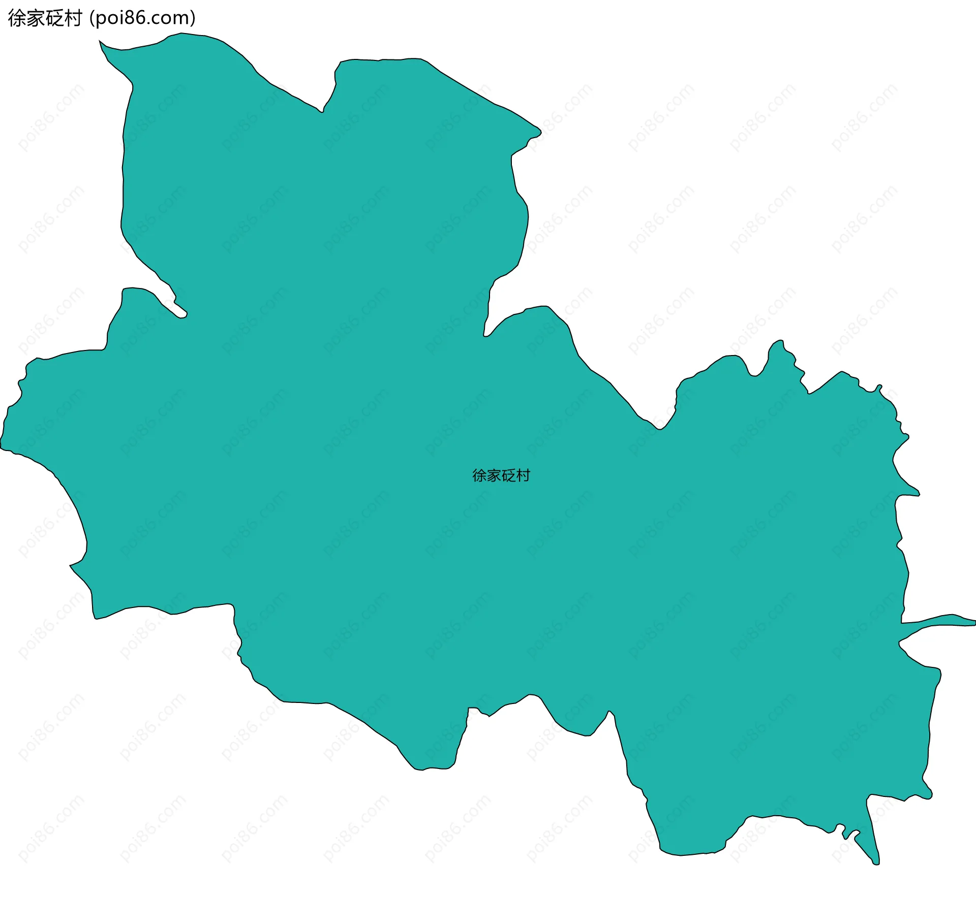 徐家砭村边界地图