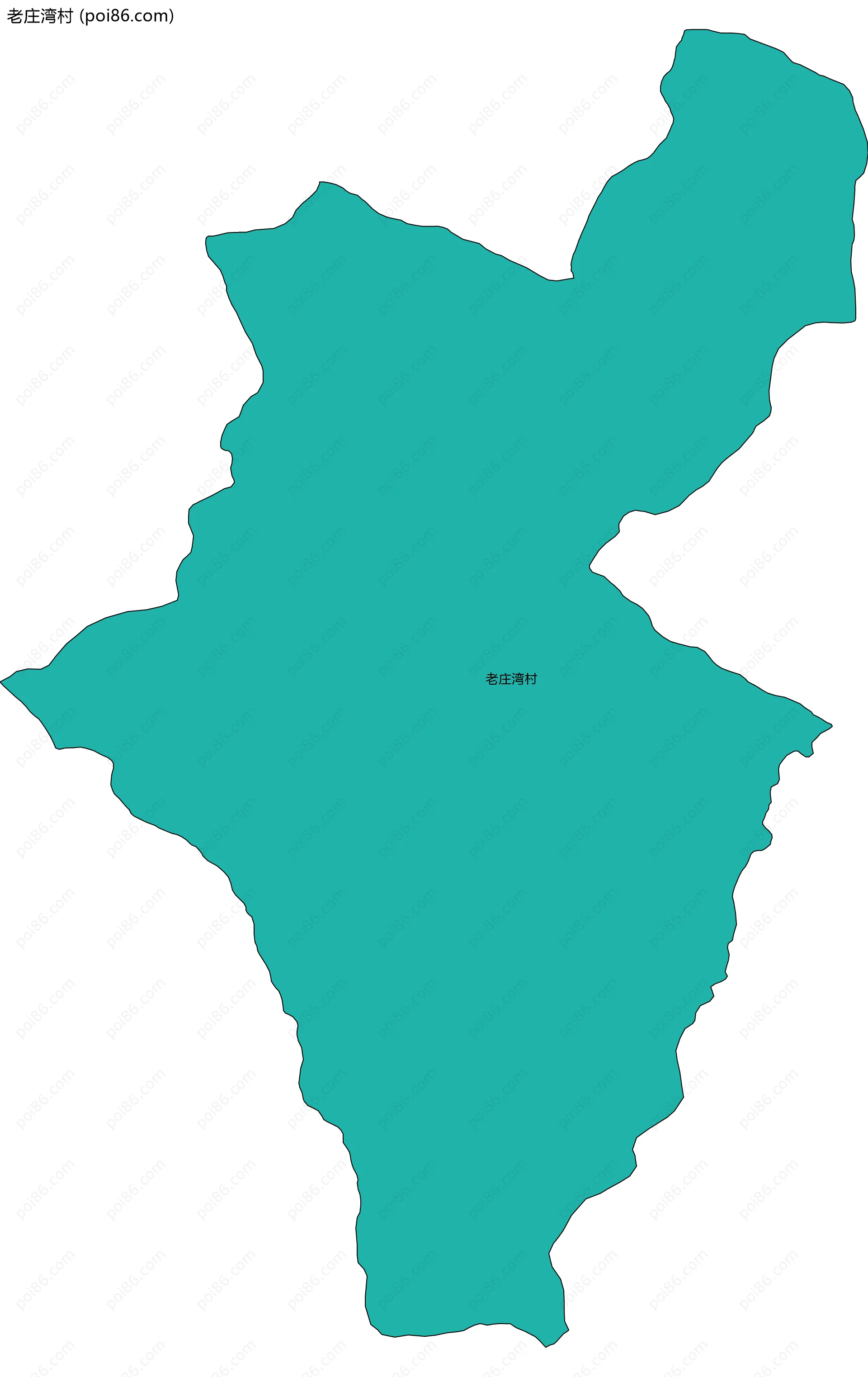 老庄湾村边界地图