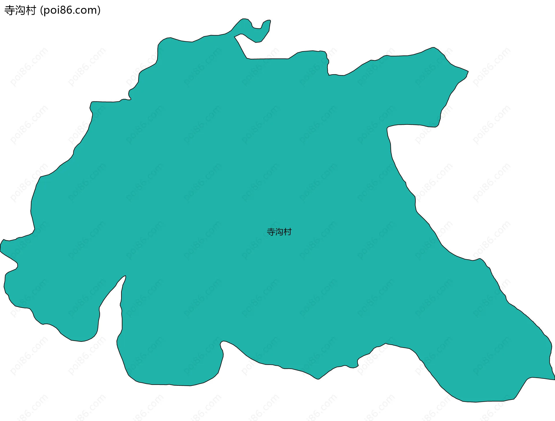 寺沟村边界地图