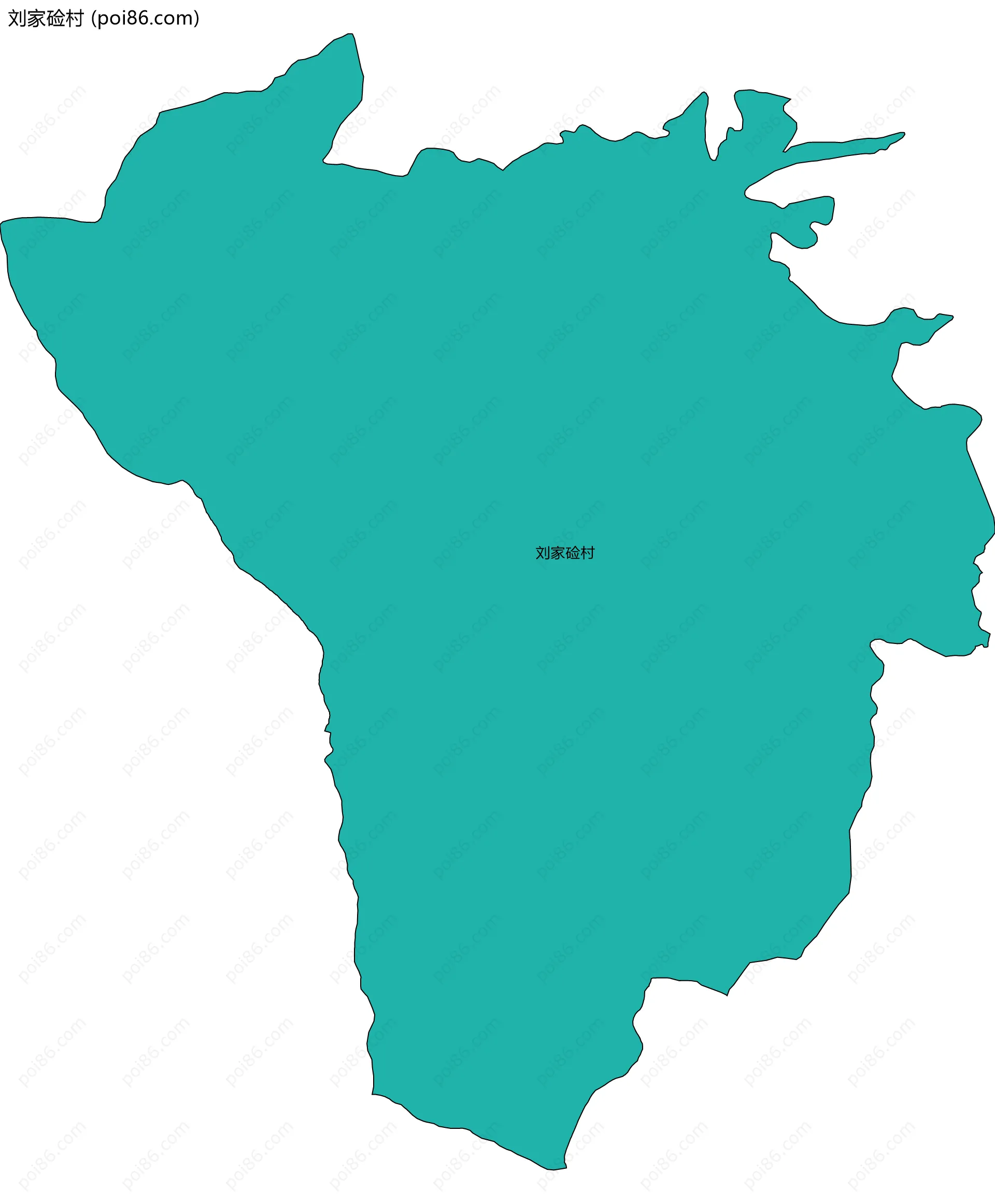 刘家硷村边界地图