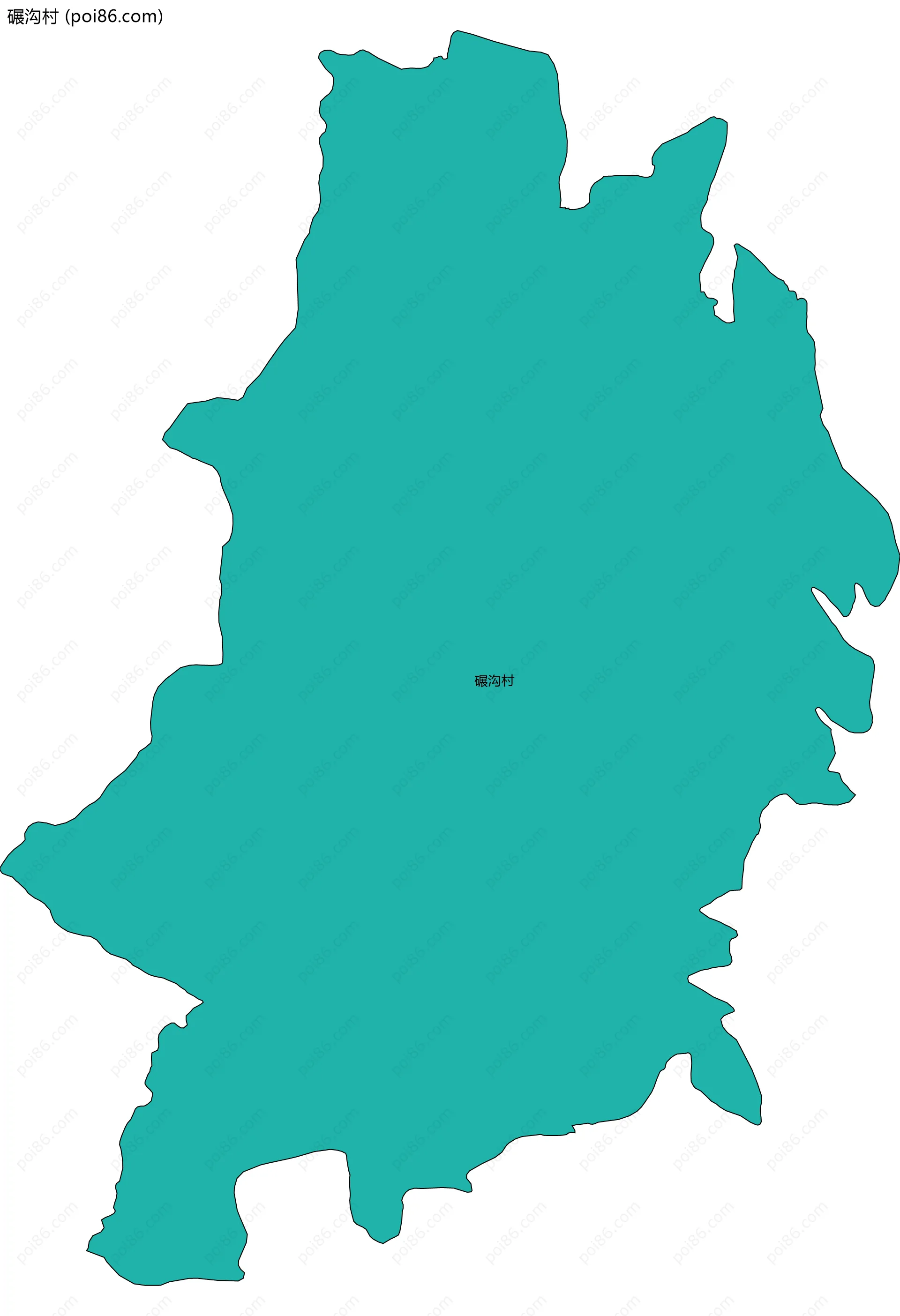 碾沟村边界地图