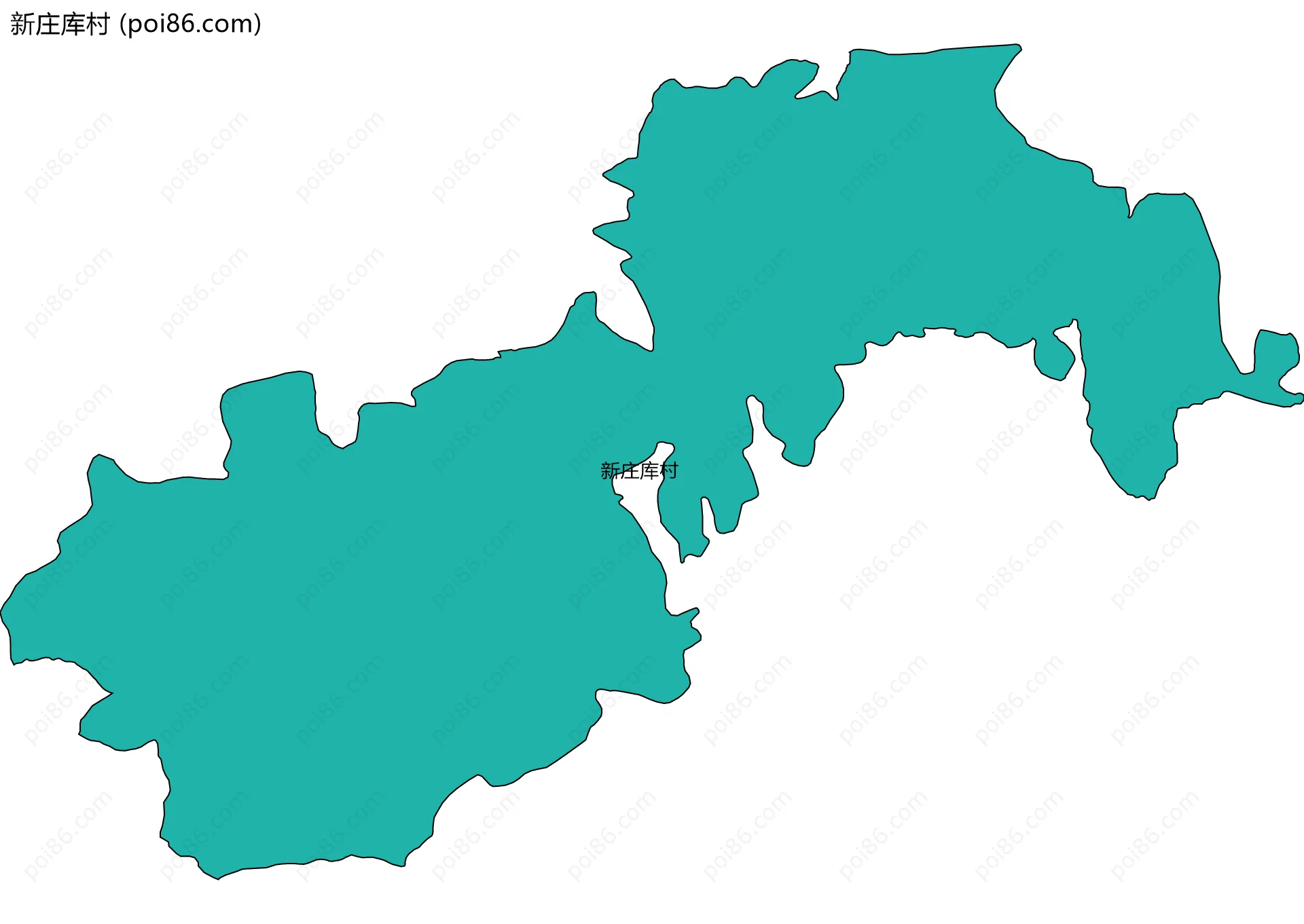 新庄库村边界地图