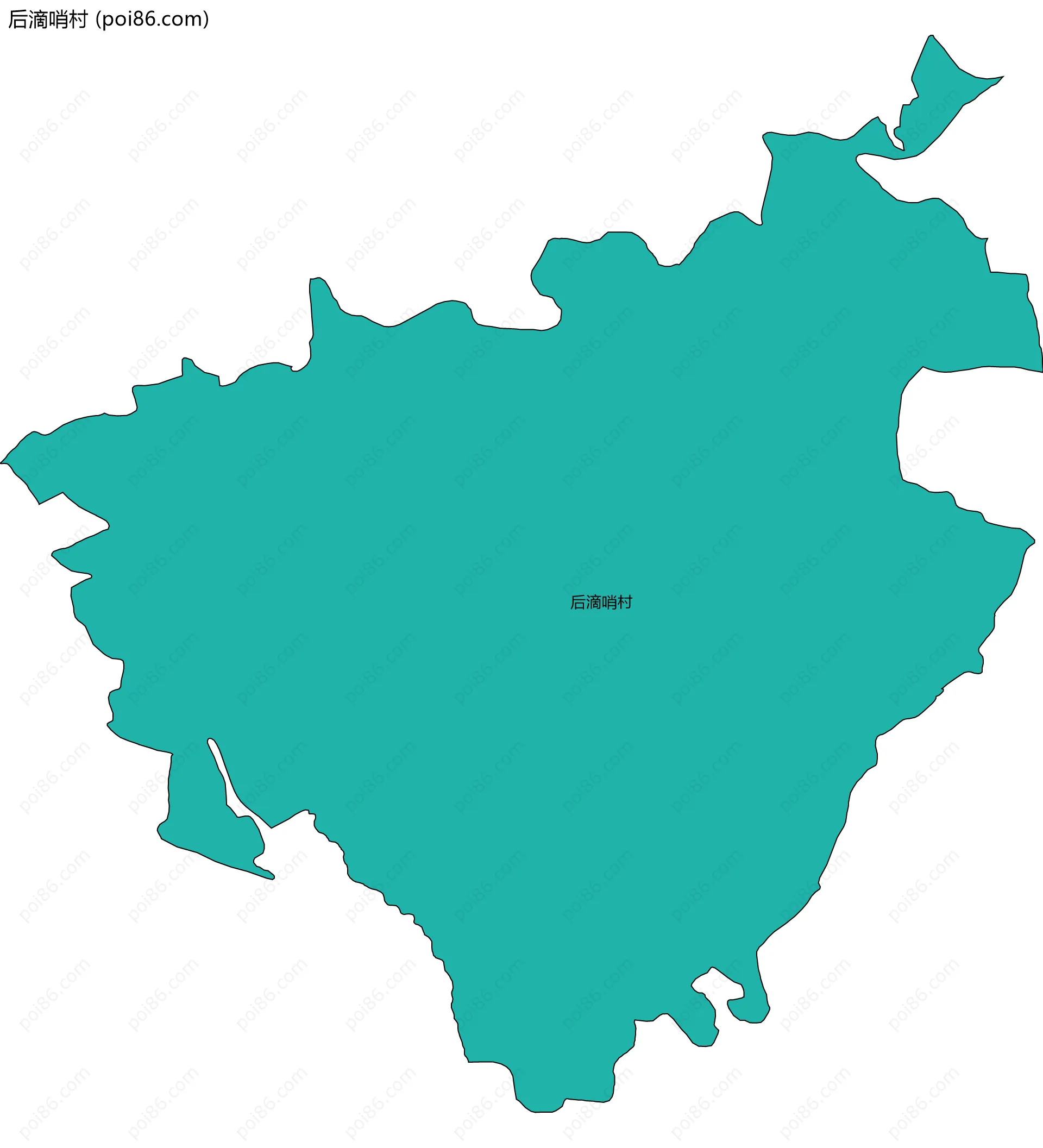 后滴哨村边界地图