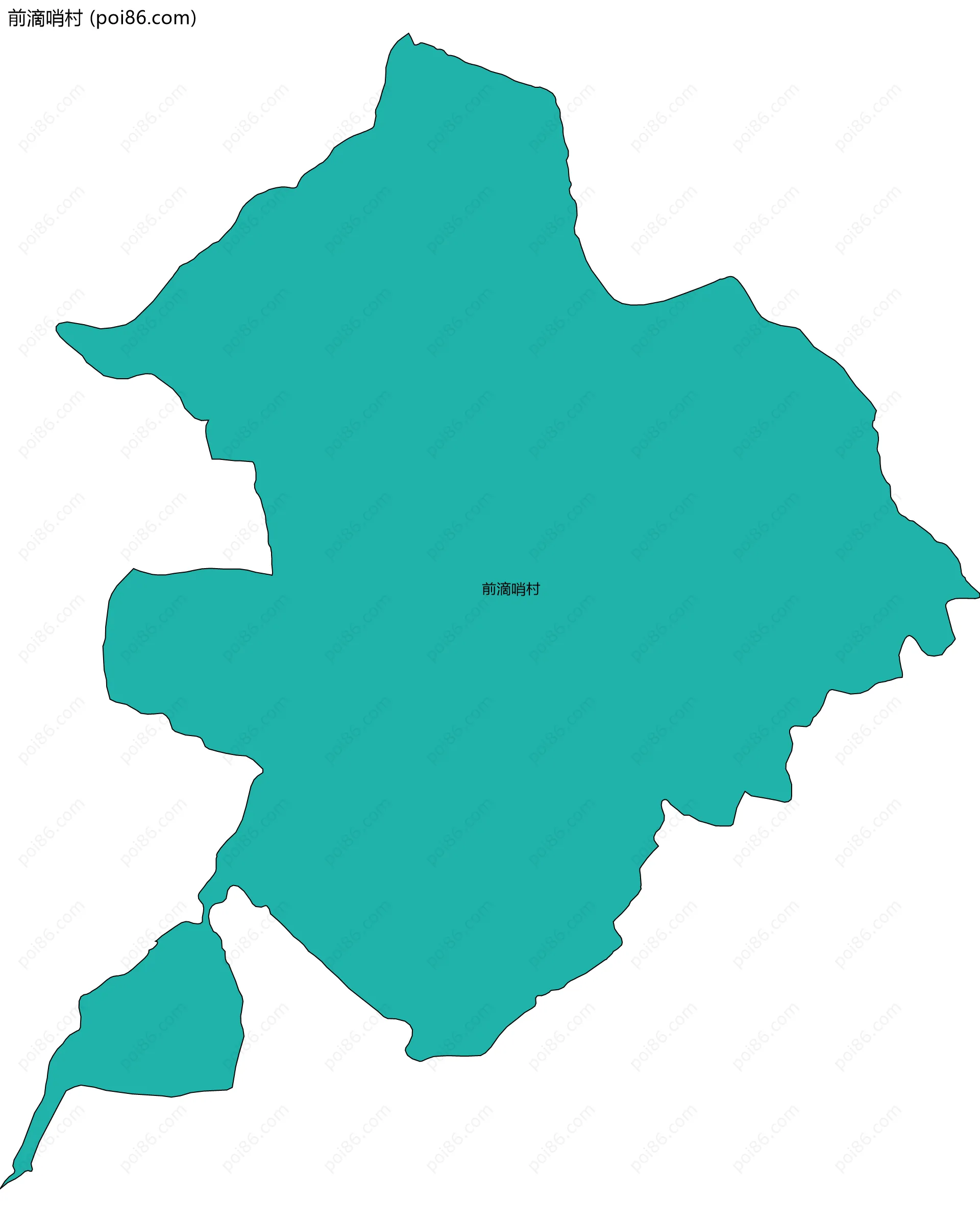 前滴哨村边界地图