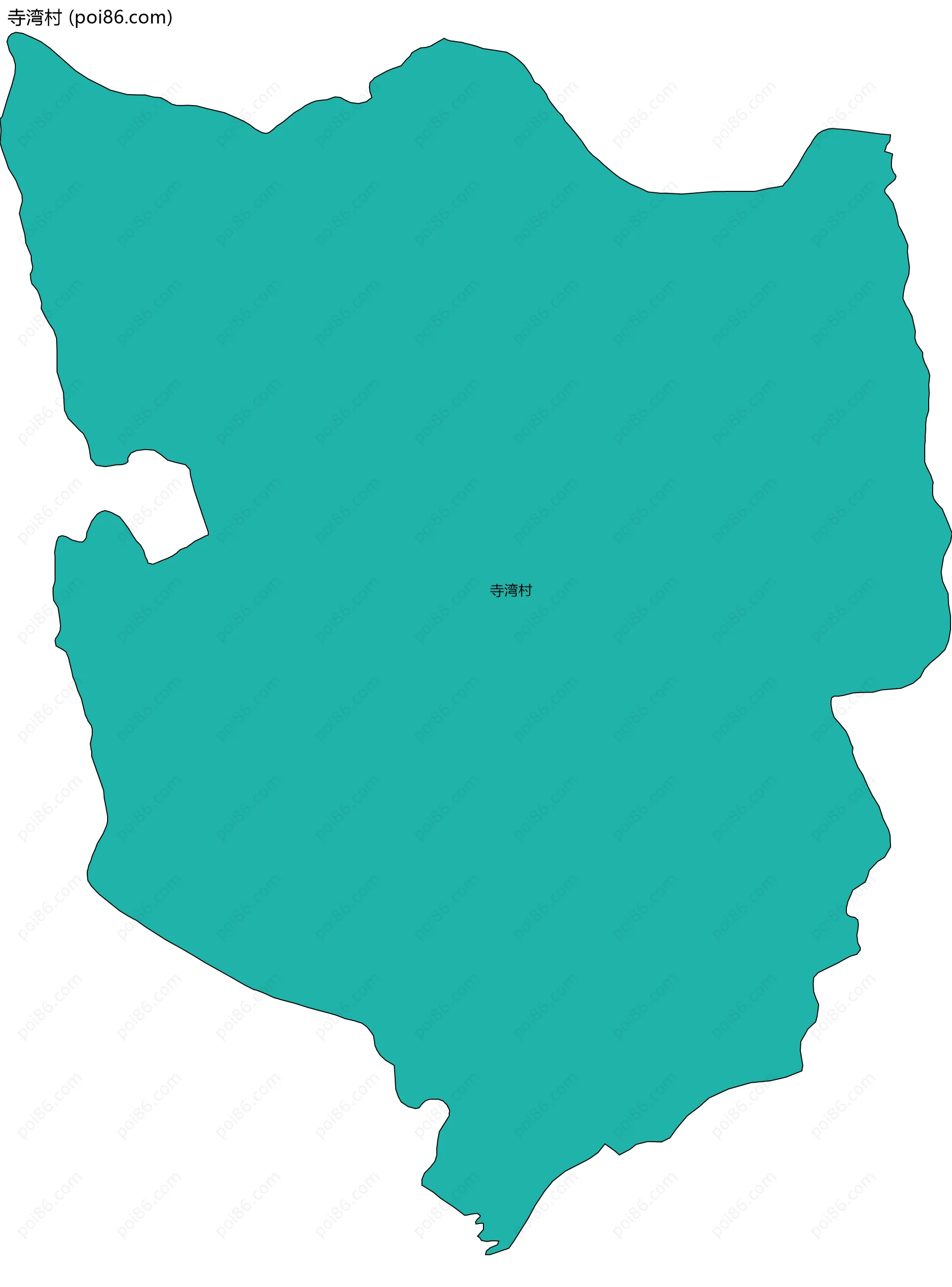 寺湾村边界地图