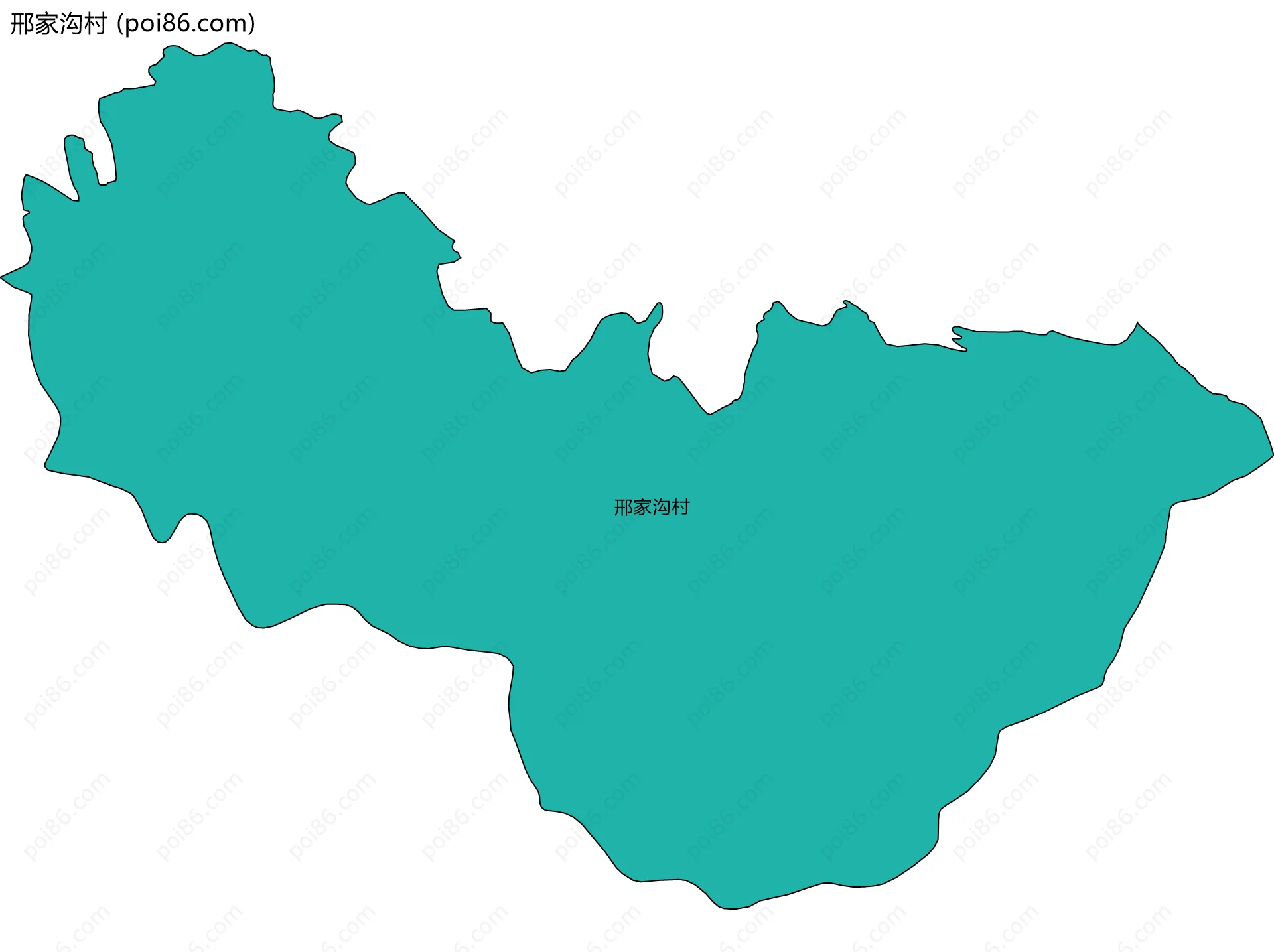 邢家沟村边界地图