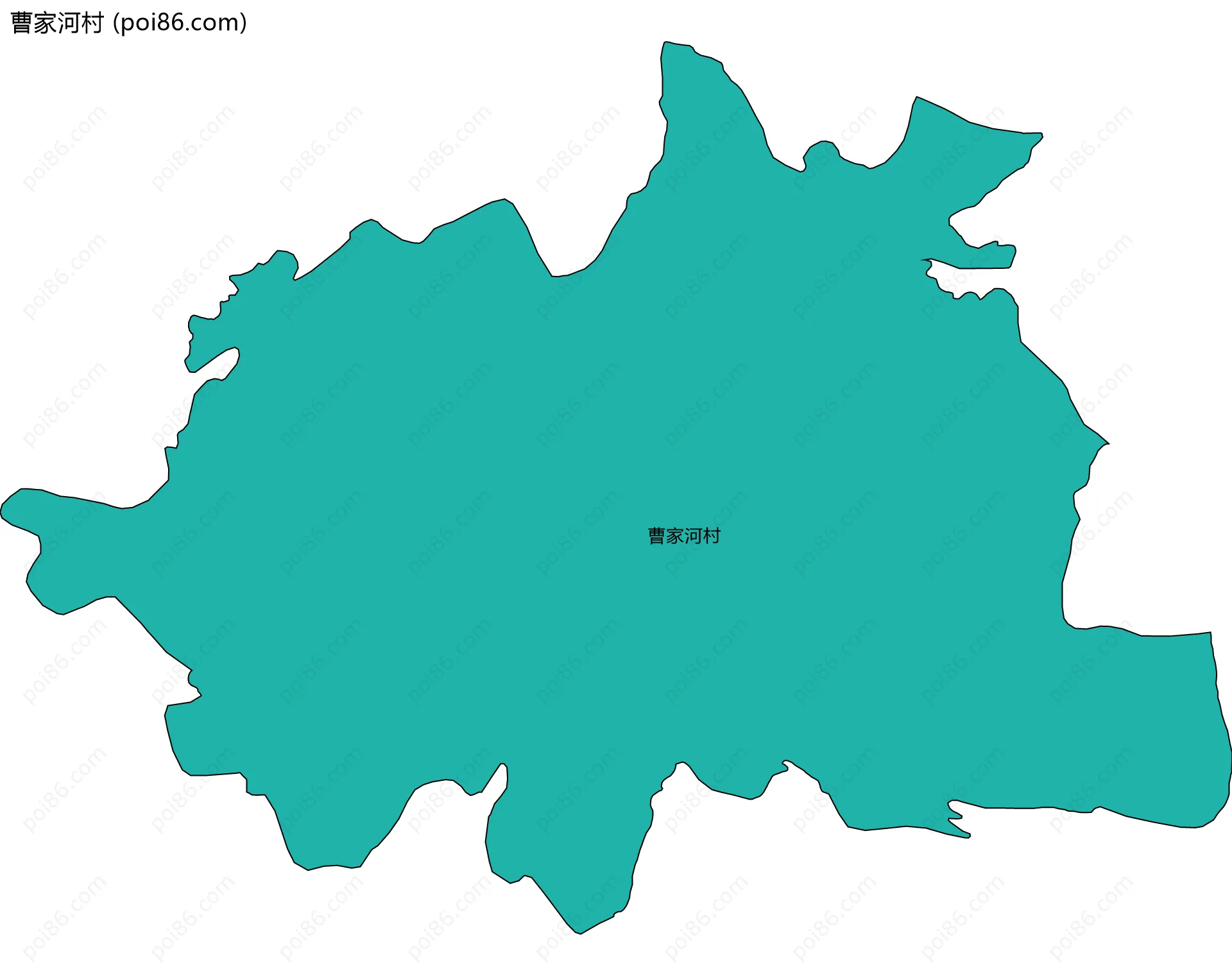 曹家河村边界地图