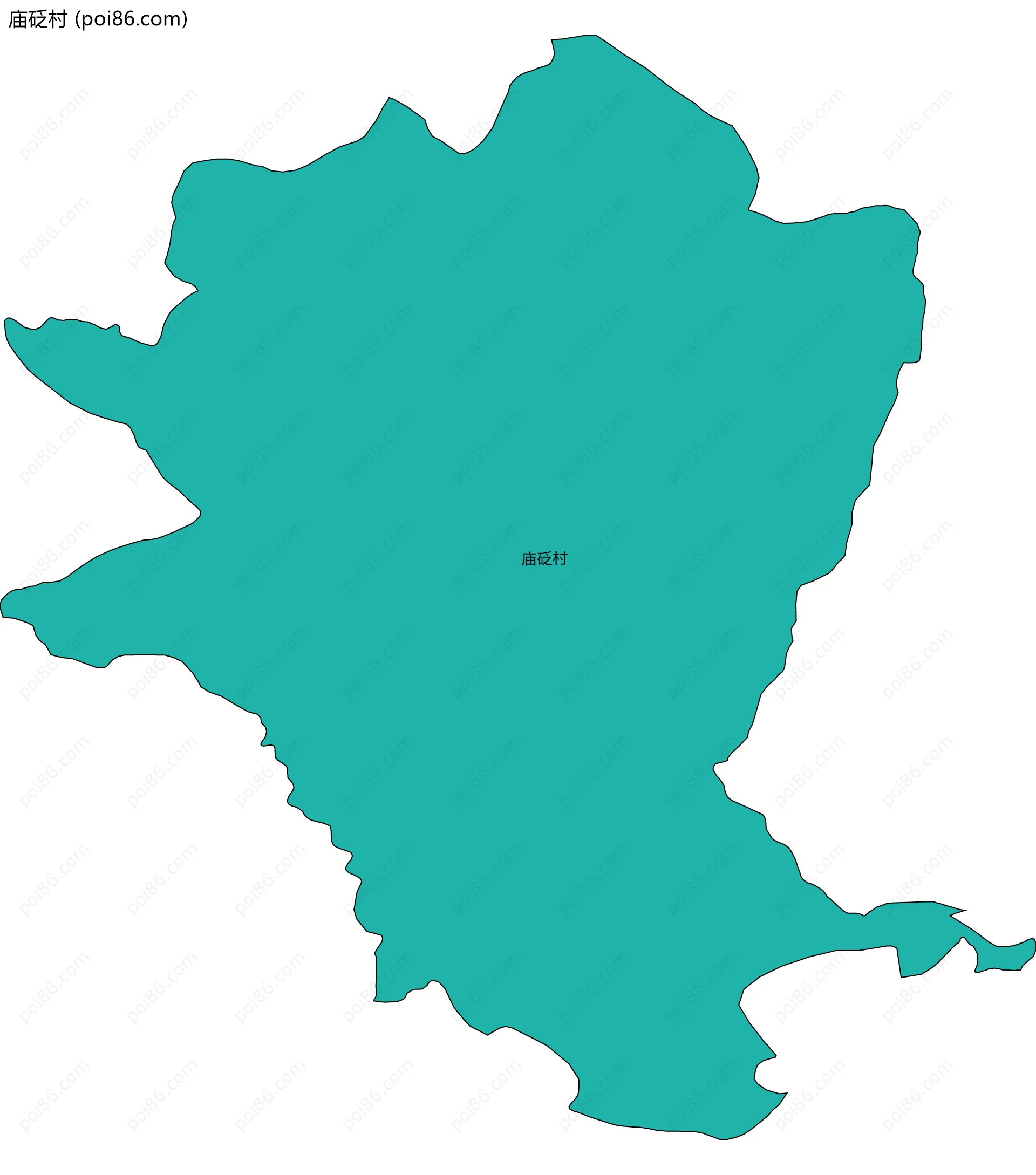 庙砭村边界地图