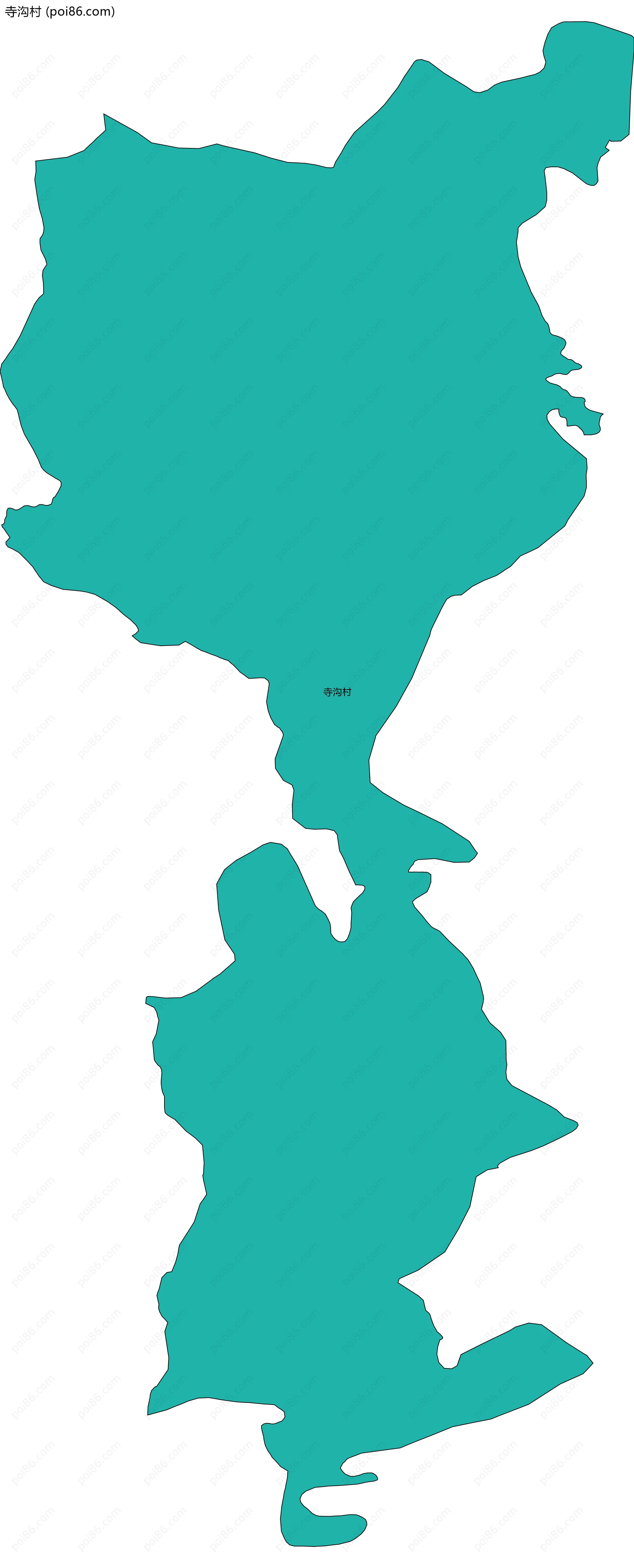 寺沟村边界地图