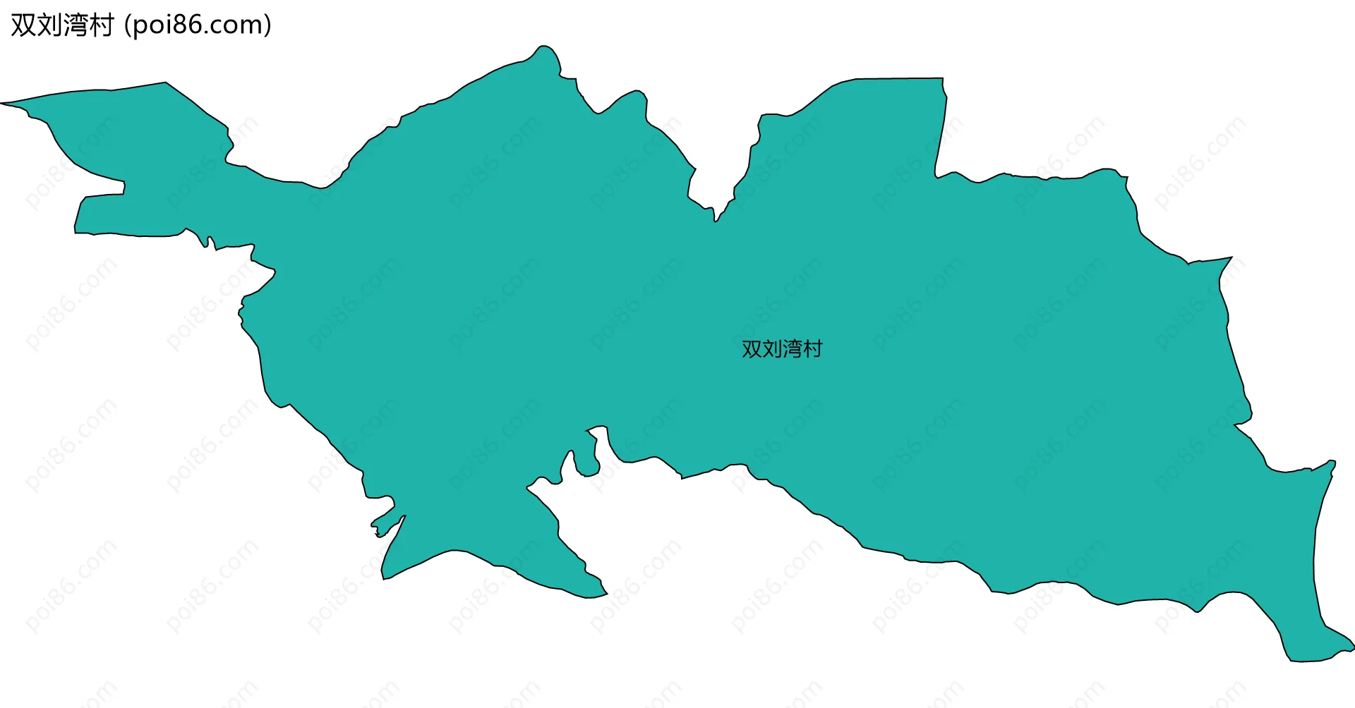 双刘湾村边界地图