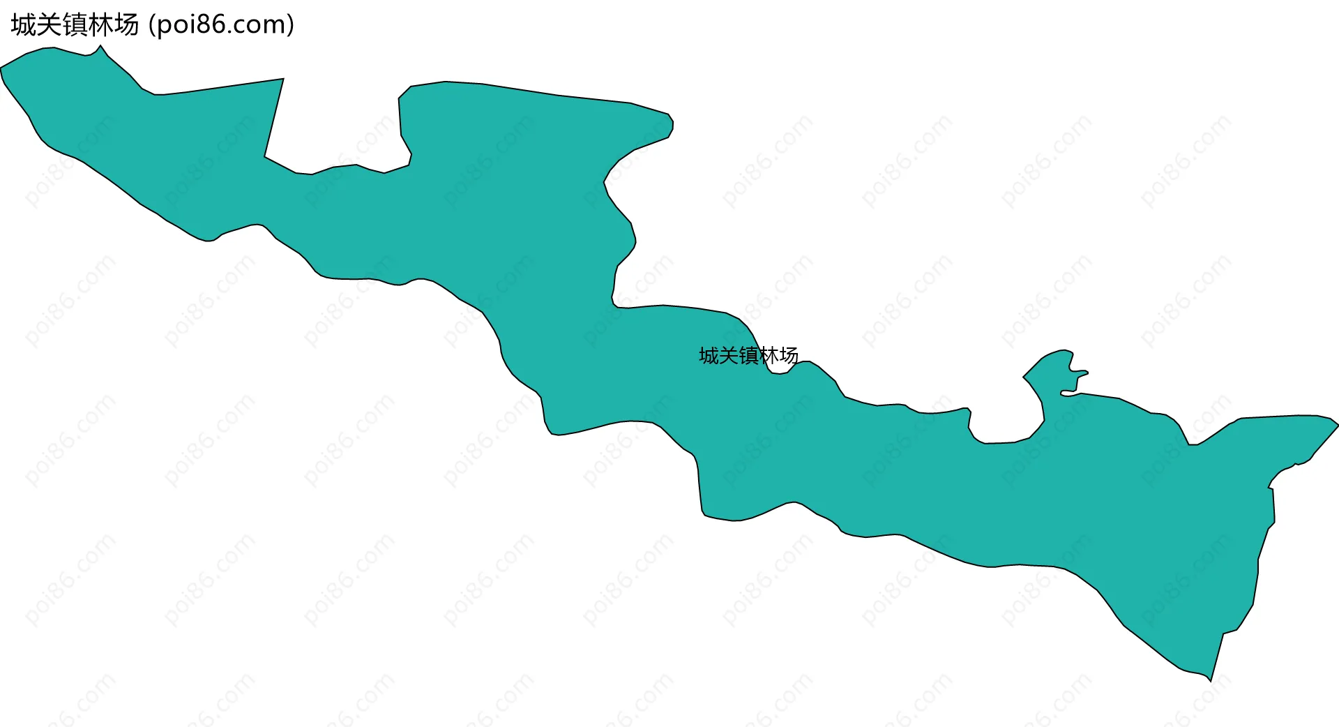 城关镇林场边界地图