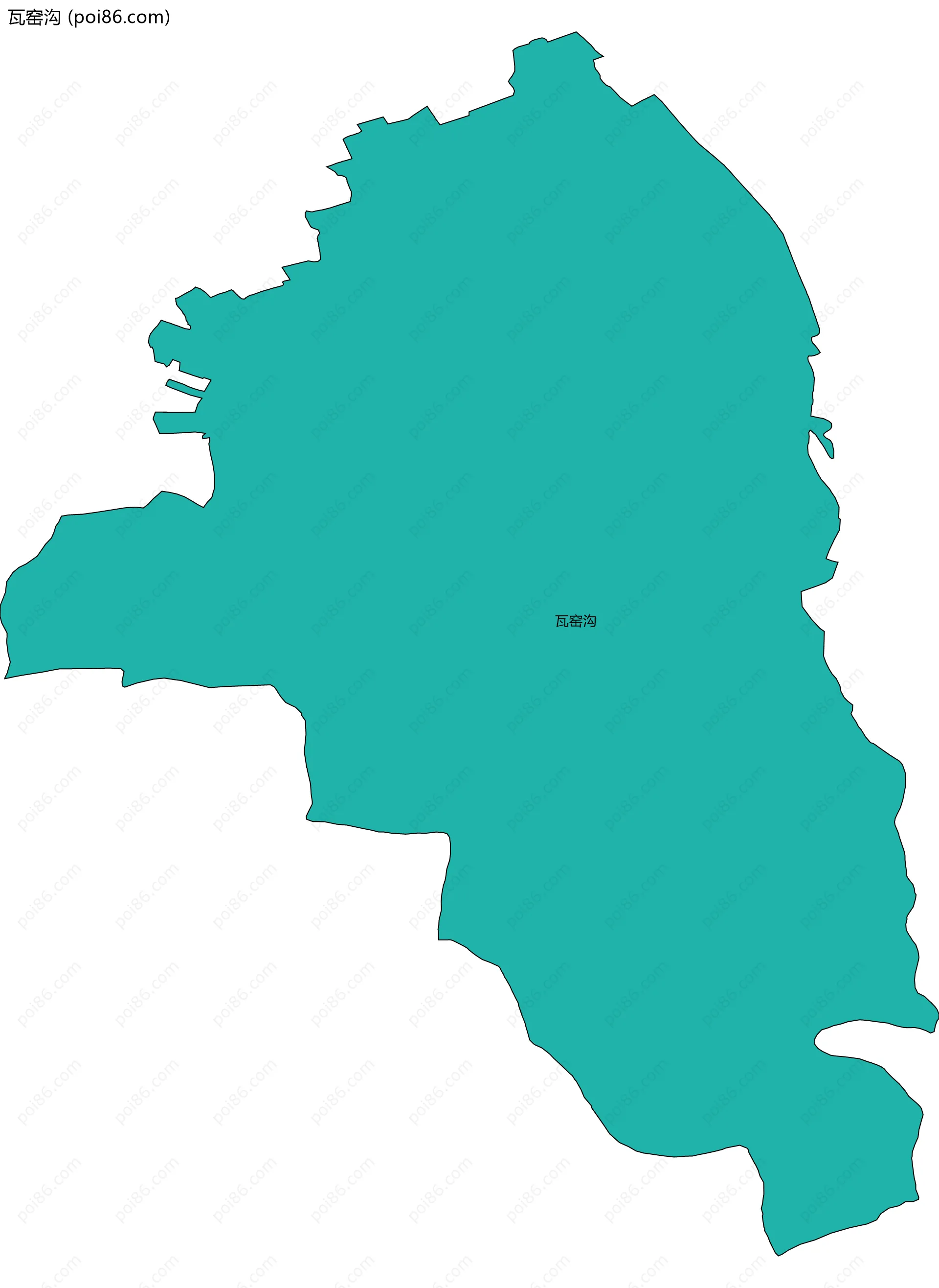 瓦窑沟边界地图