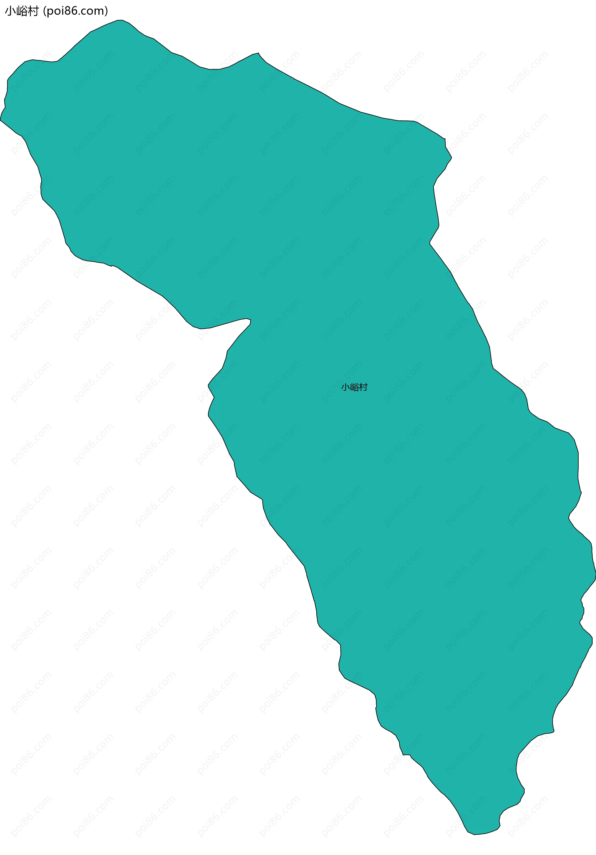 小峪村边界地图