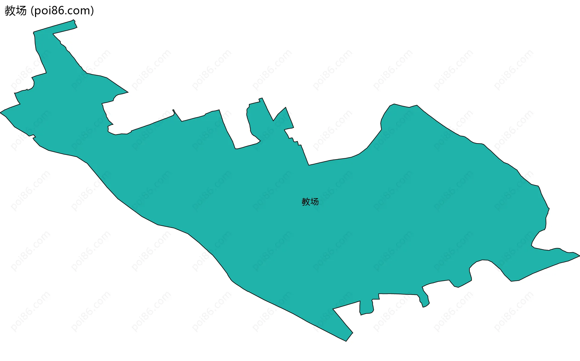 教场边界地图