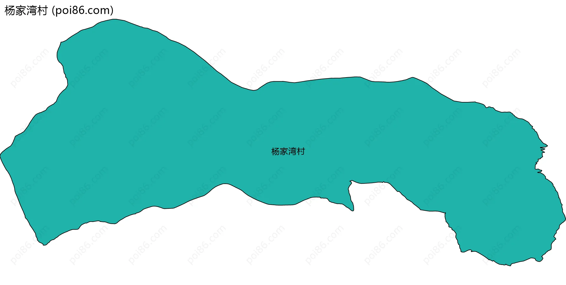 杨家湾村边界地图