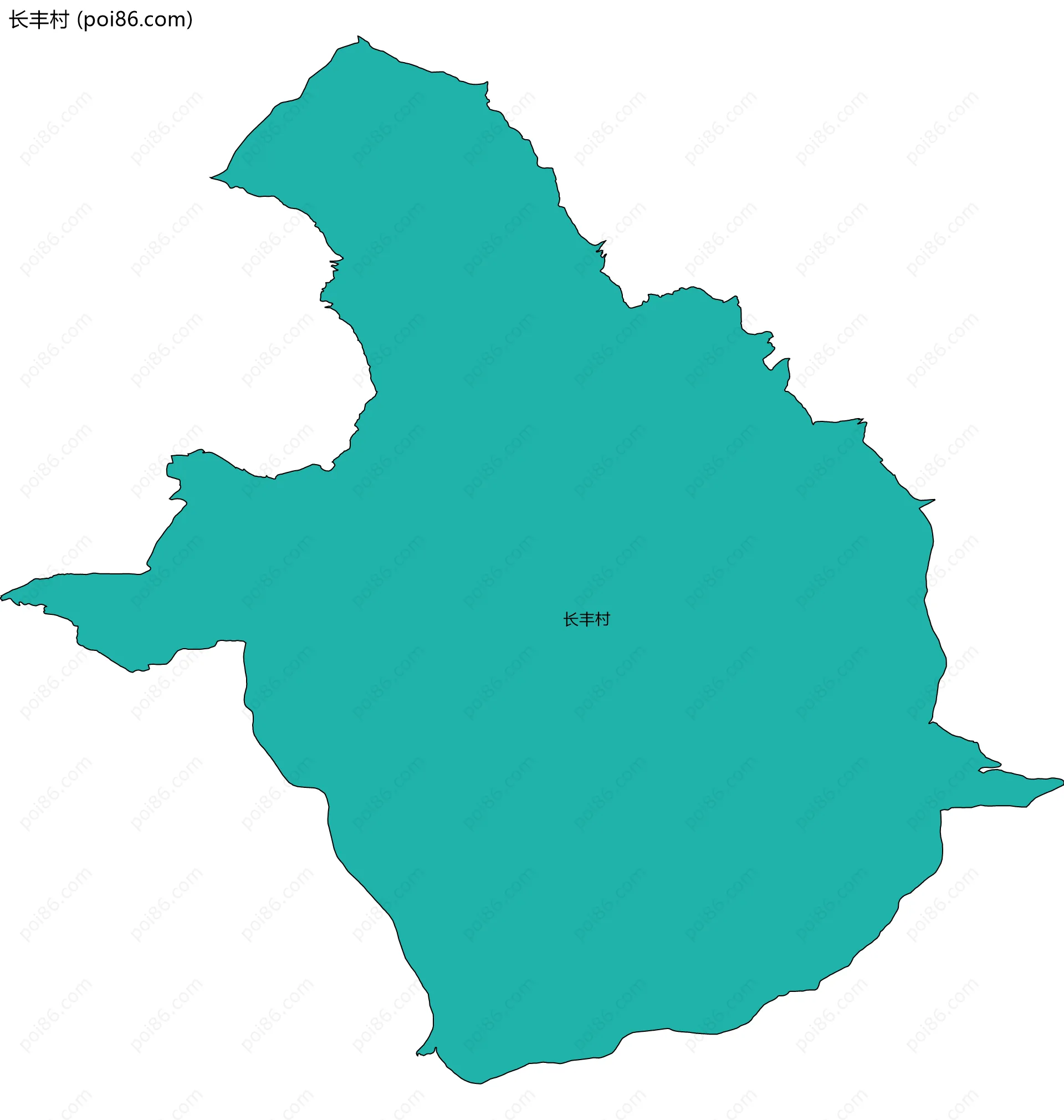 长丰村边界地图