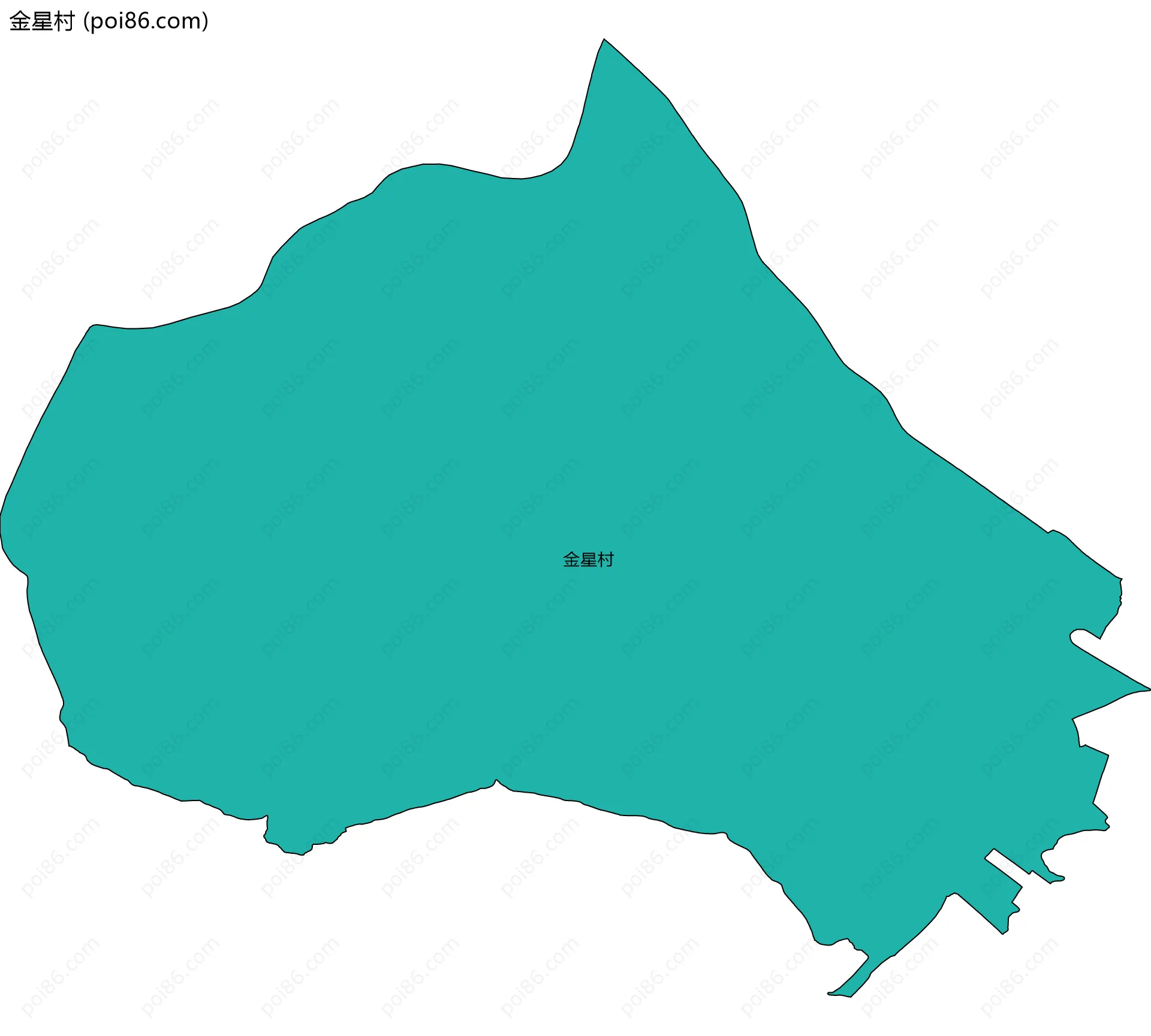 金星村边界地图