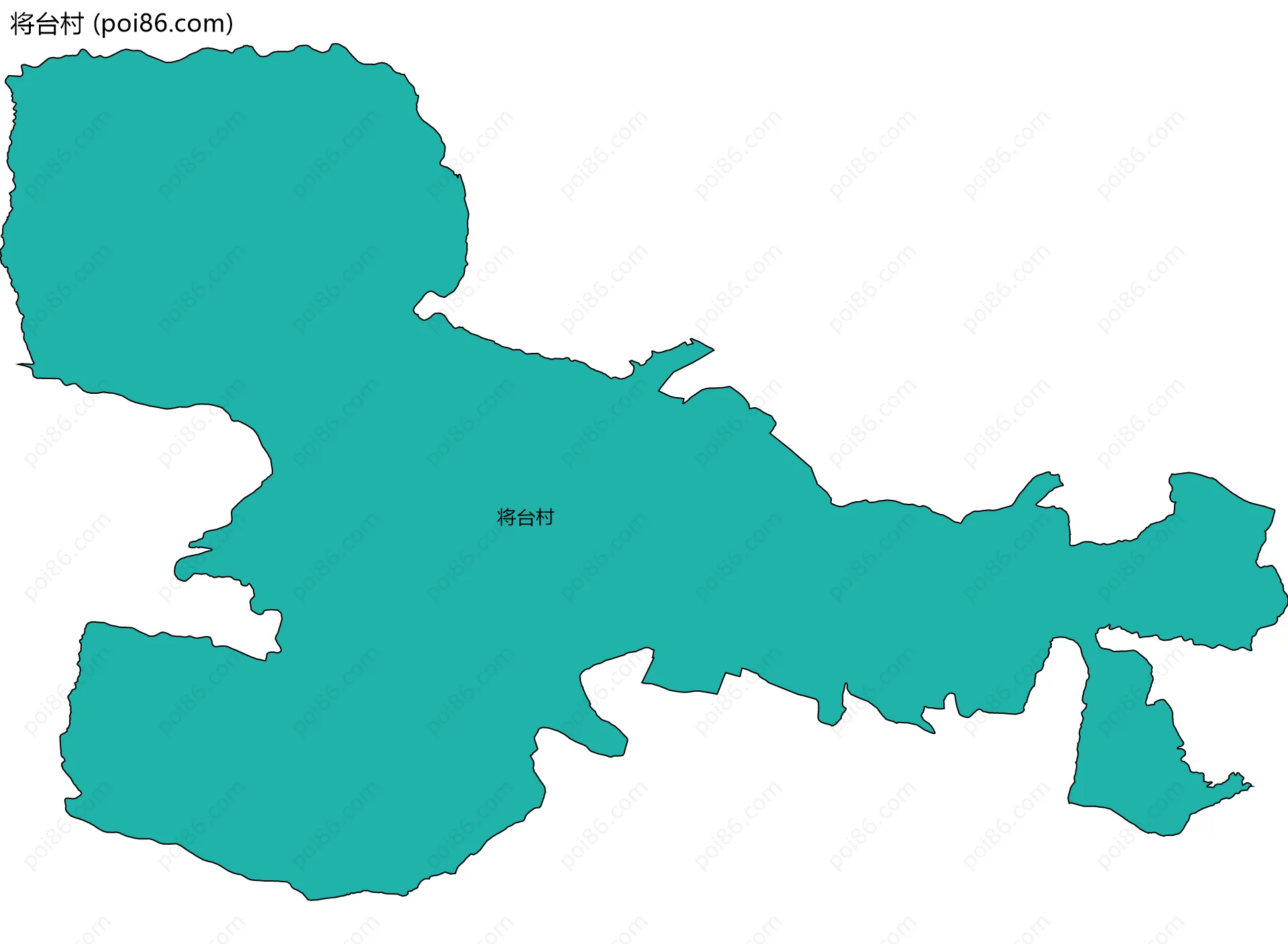 将台村边界地图