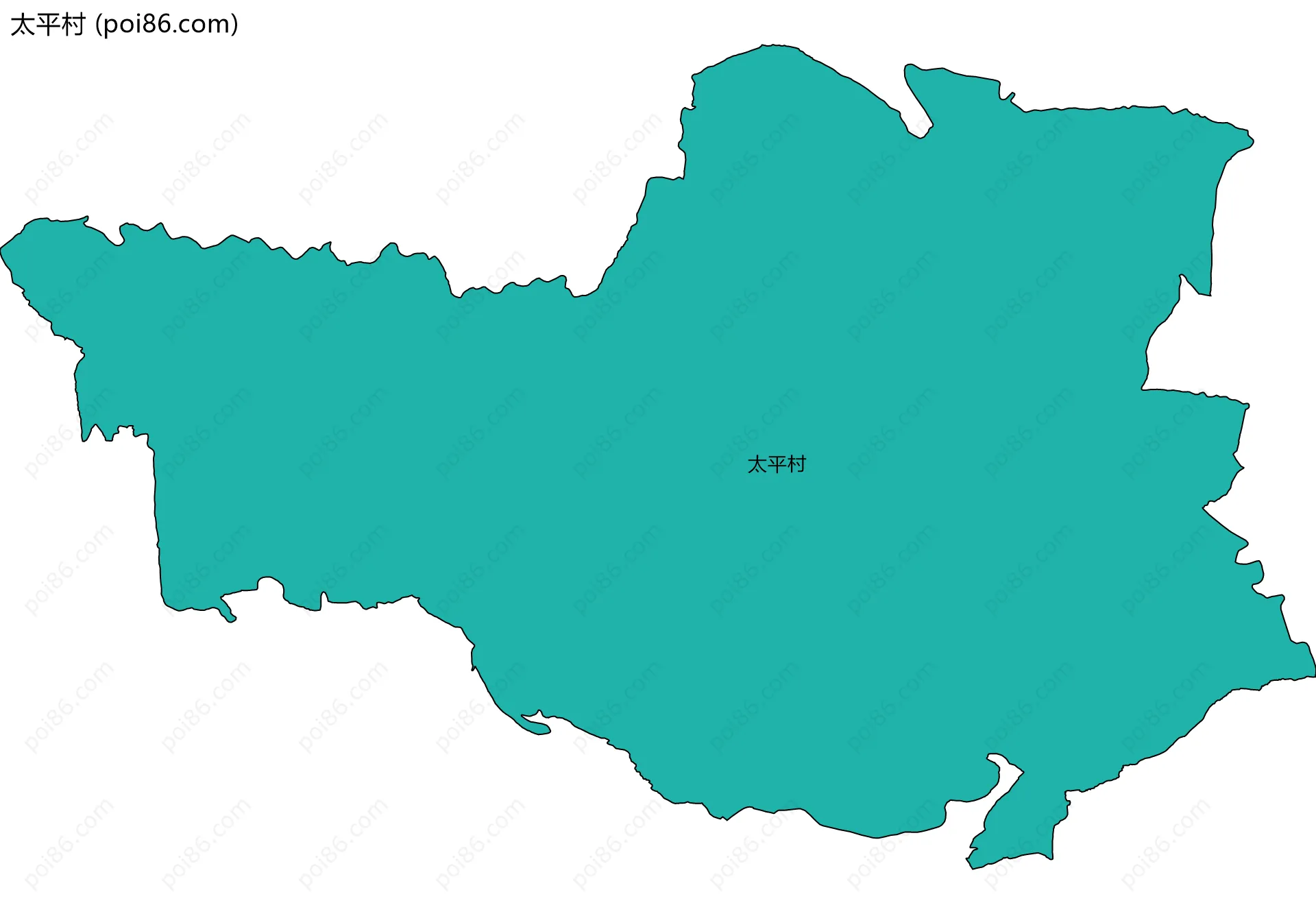 太平村边界地图