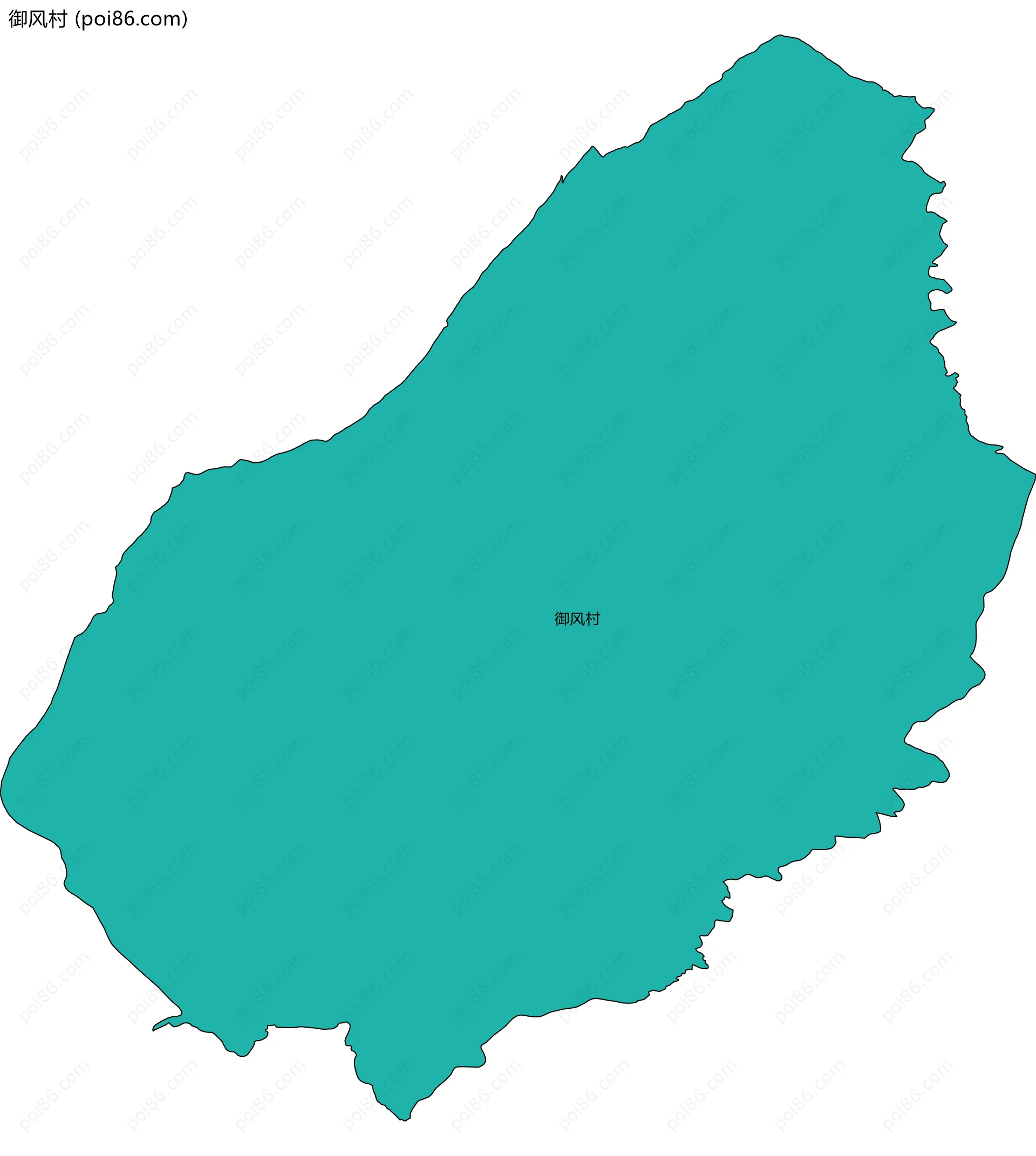 御风村边界地图