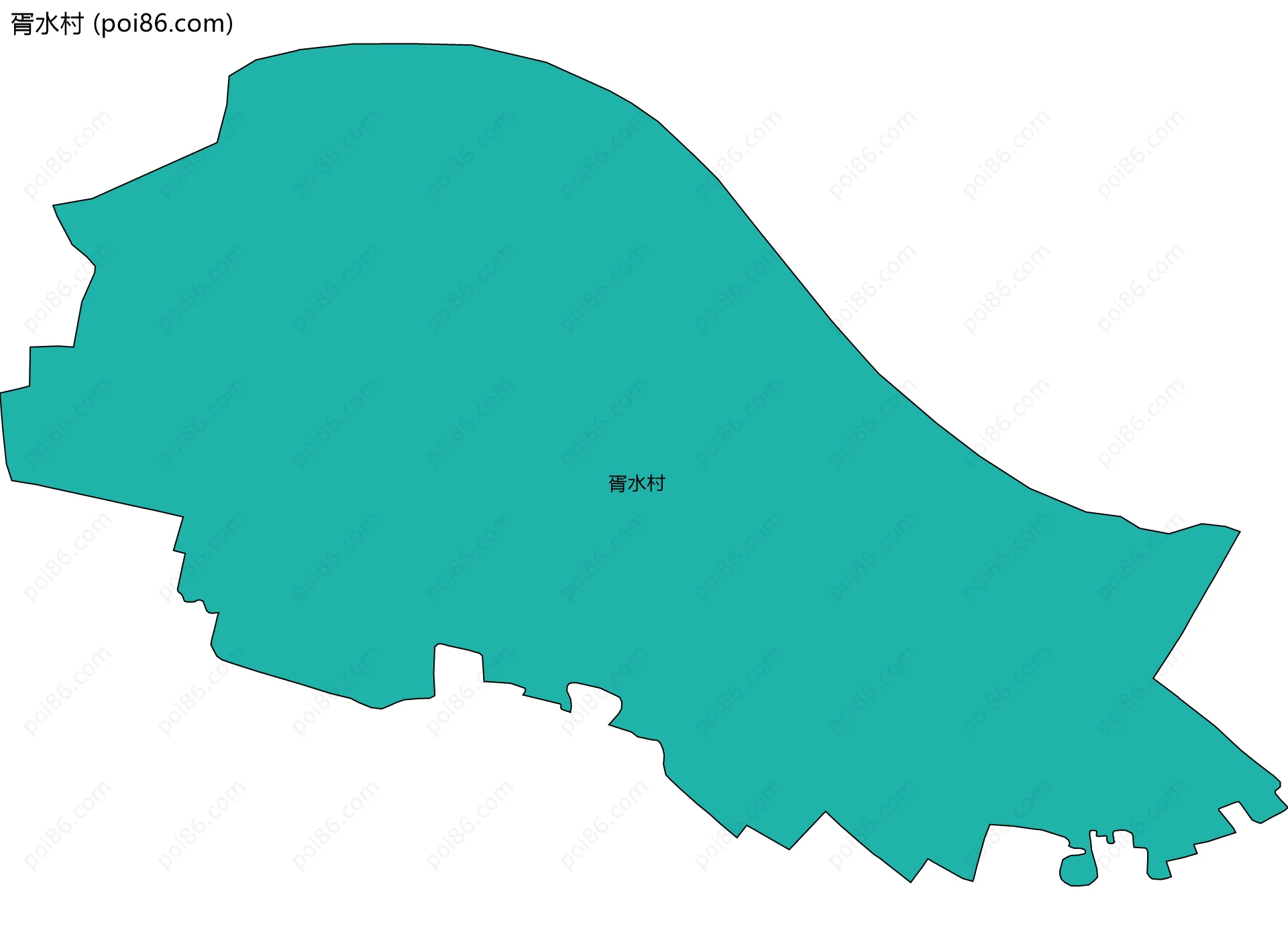 胥水村边界地图