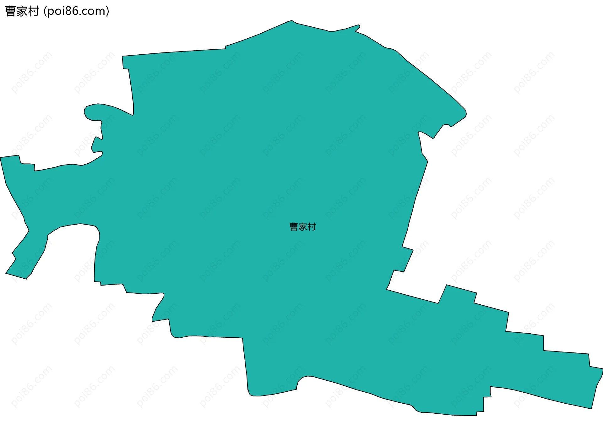 曹家村边界地图