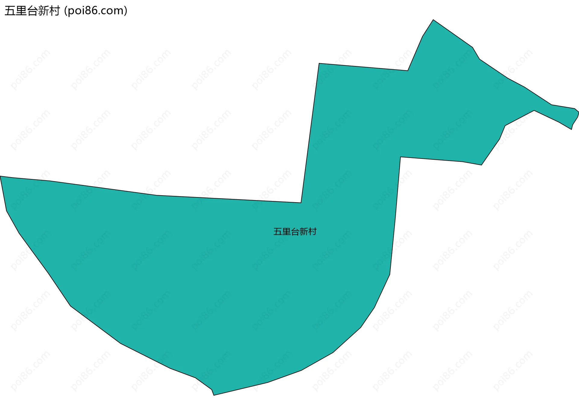 五里台新村边界地图