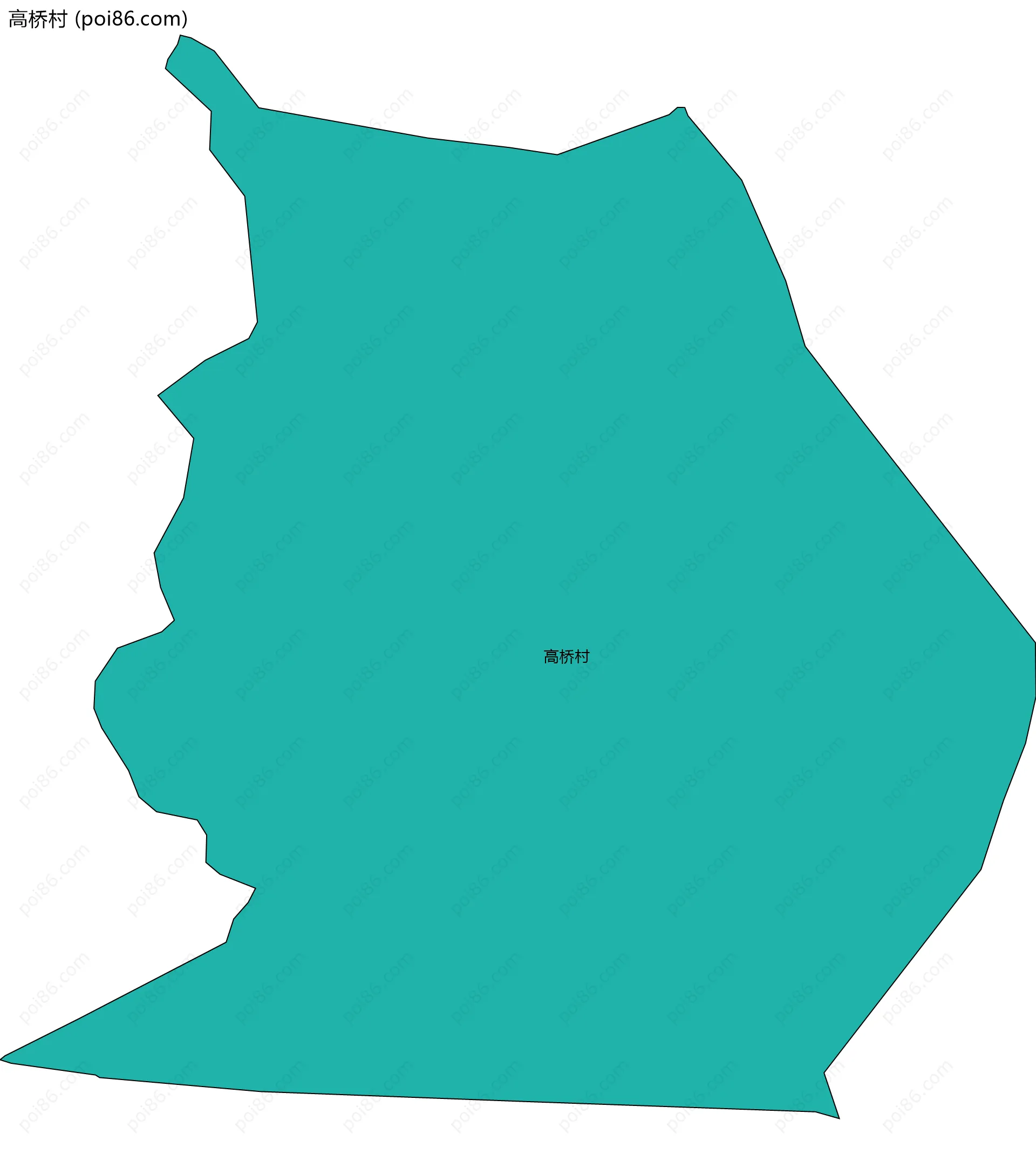 高桥村边界地图